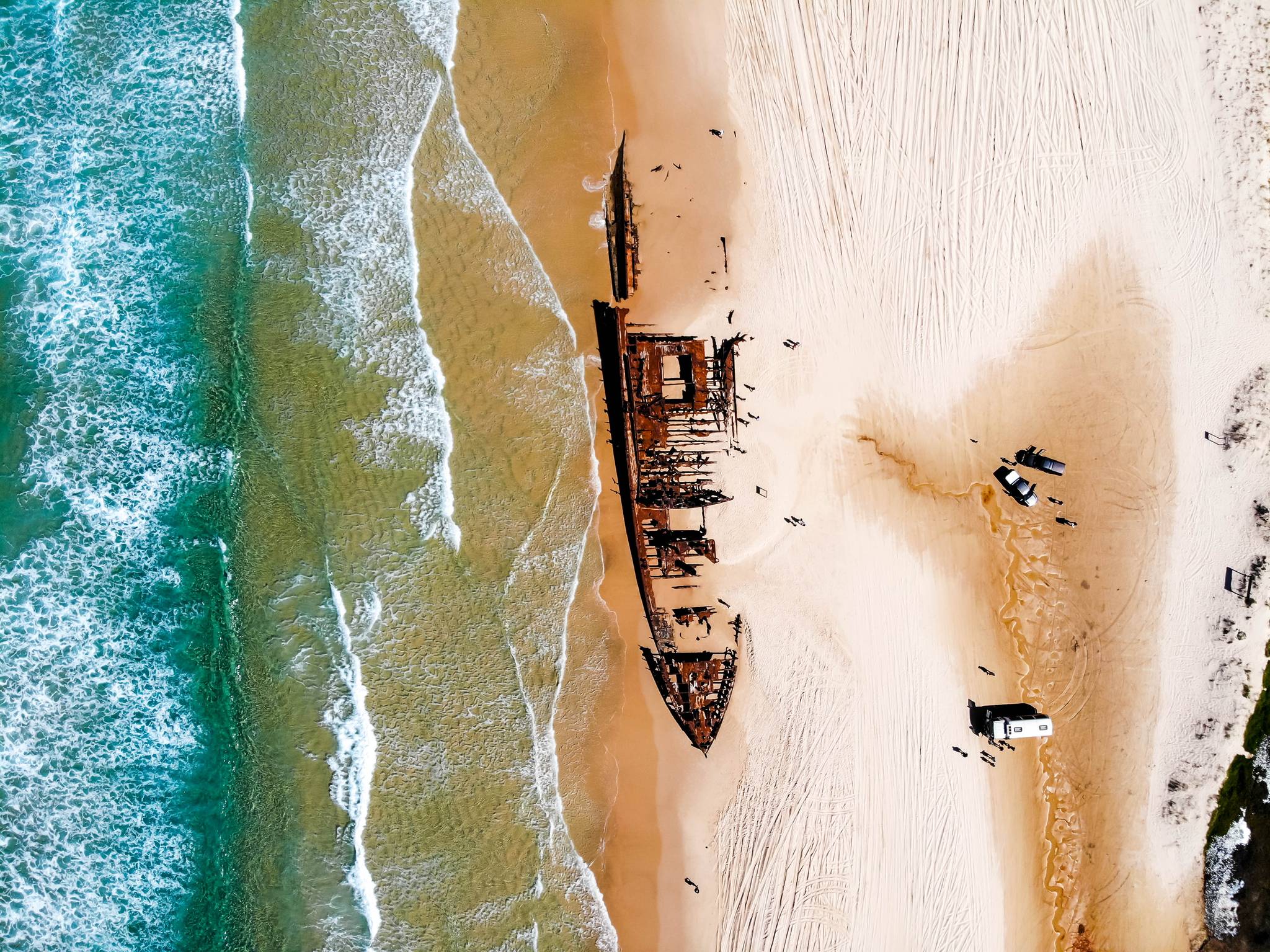 relitto nave a fraser island