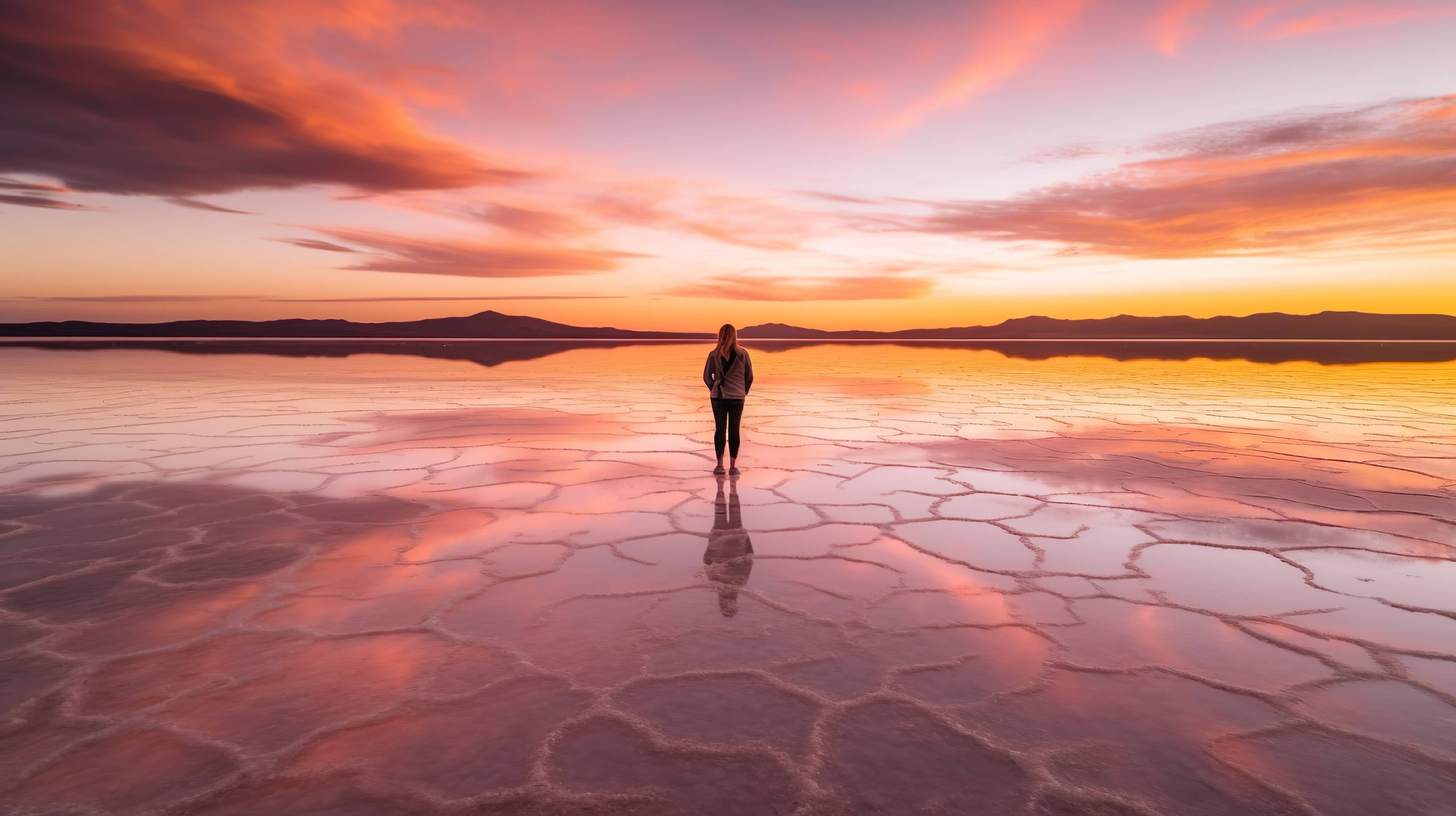 uyuni al tramonto