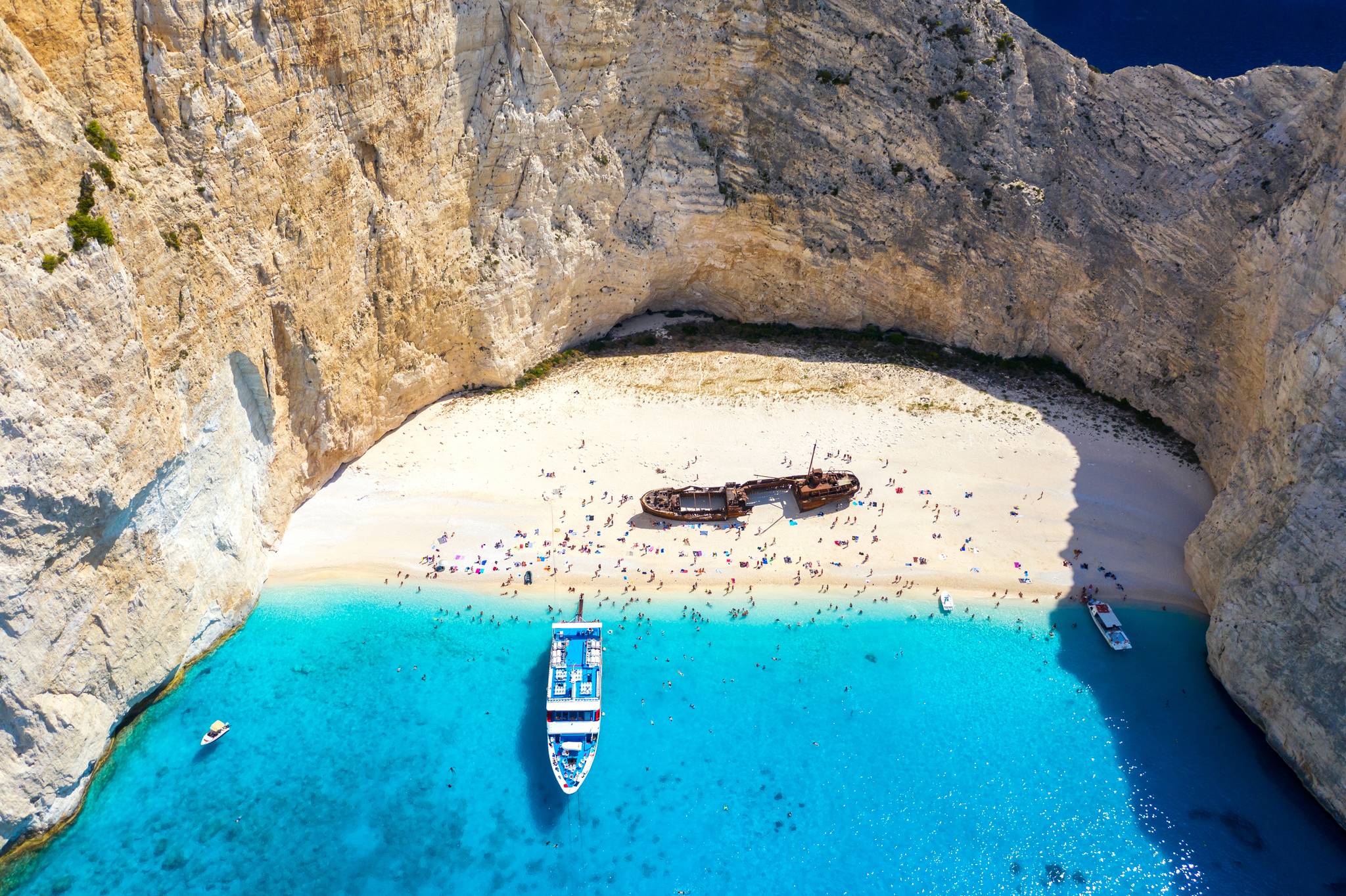 spiaggia del relitto a zante