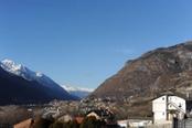 vista panoramica su saint-vincent in valle d'aosta