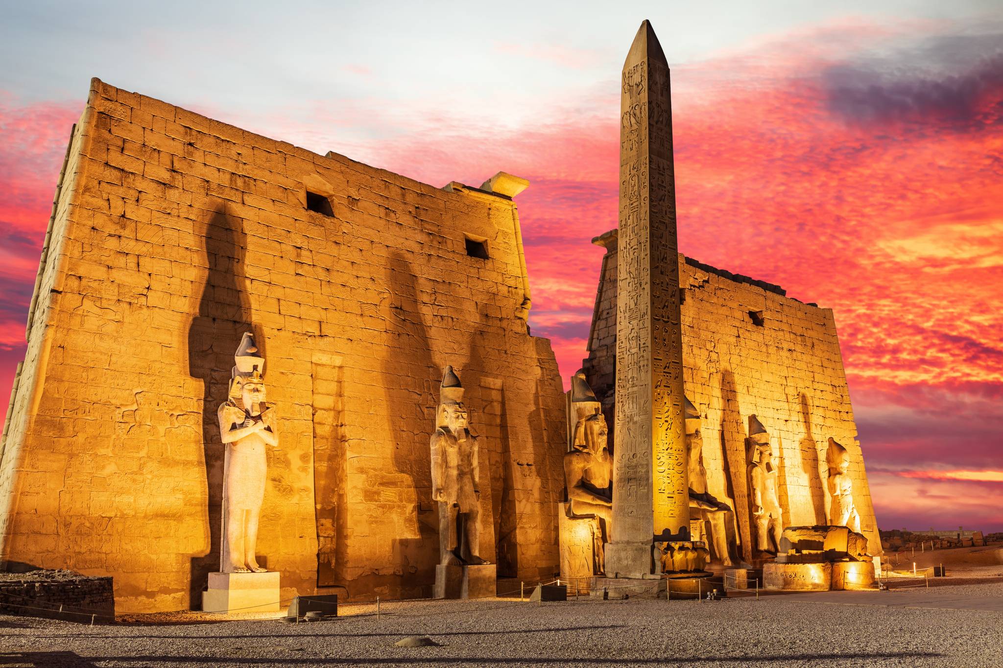 tramonto a luxor