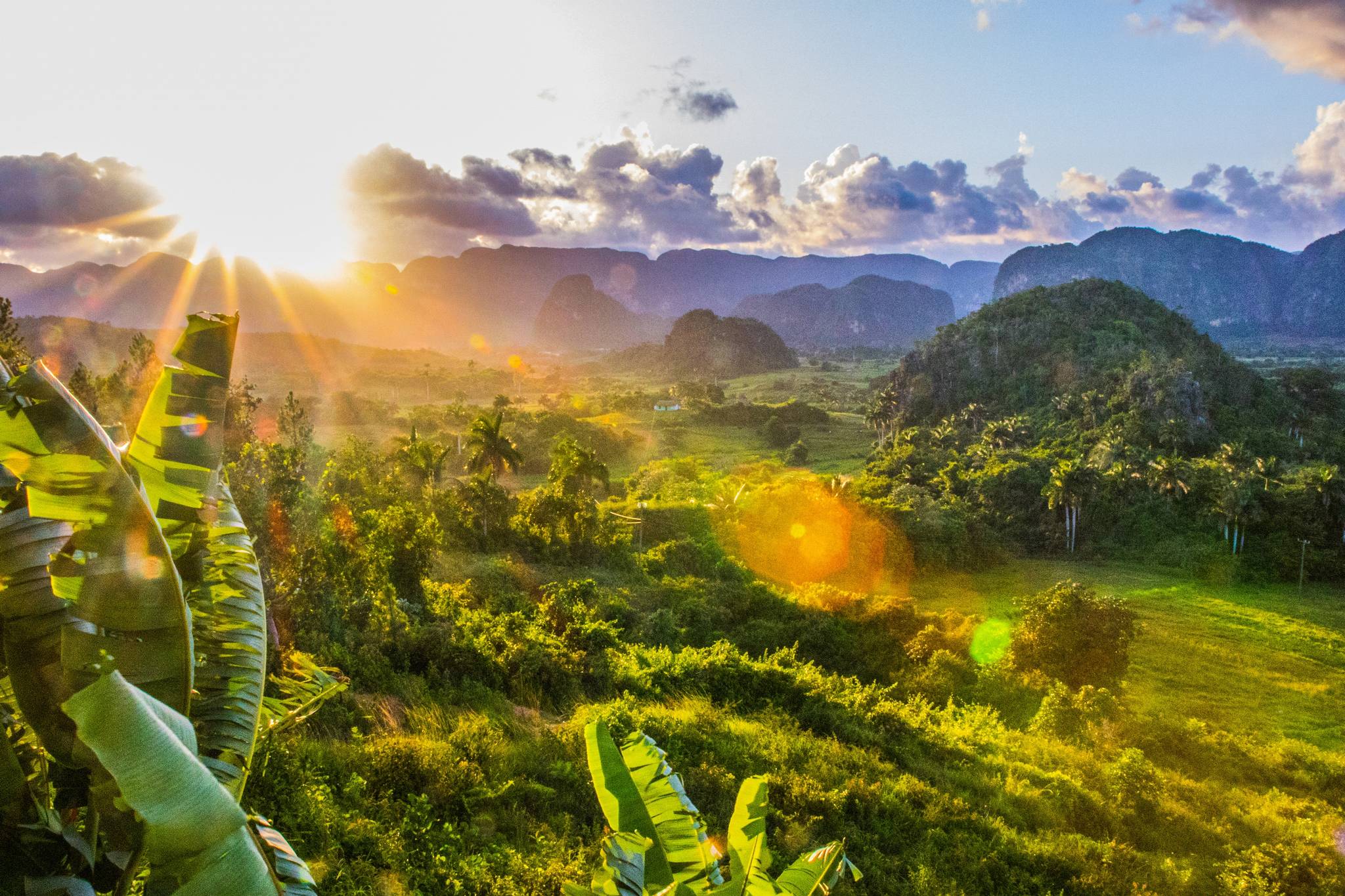 Paesaggio tropicale di Cuba