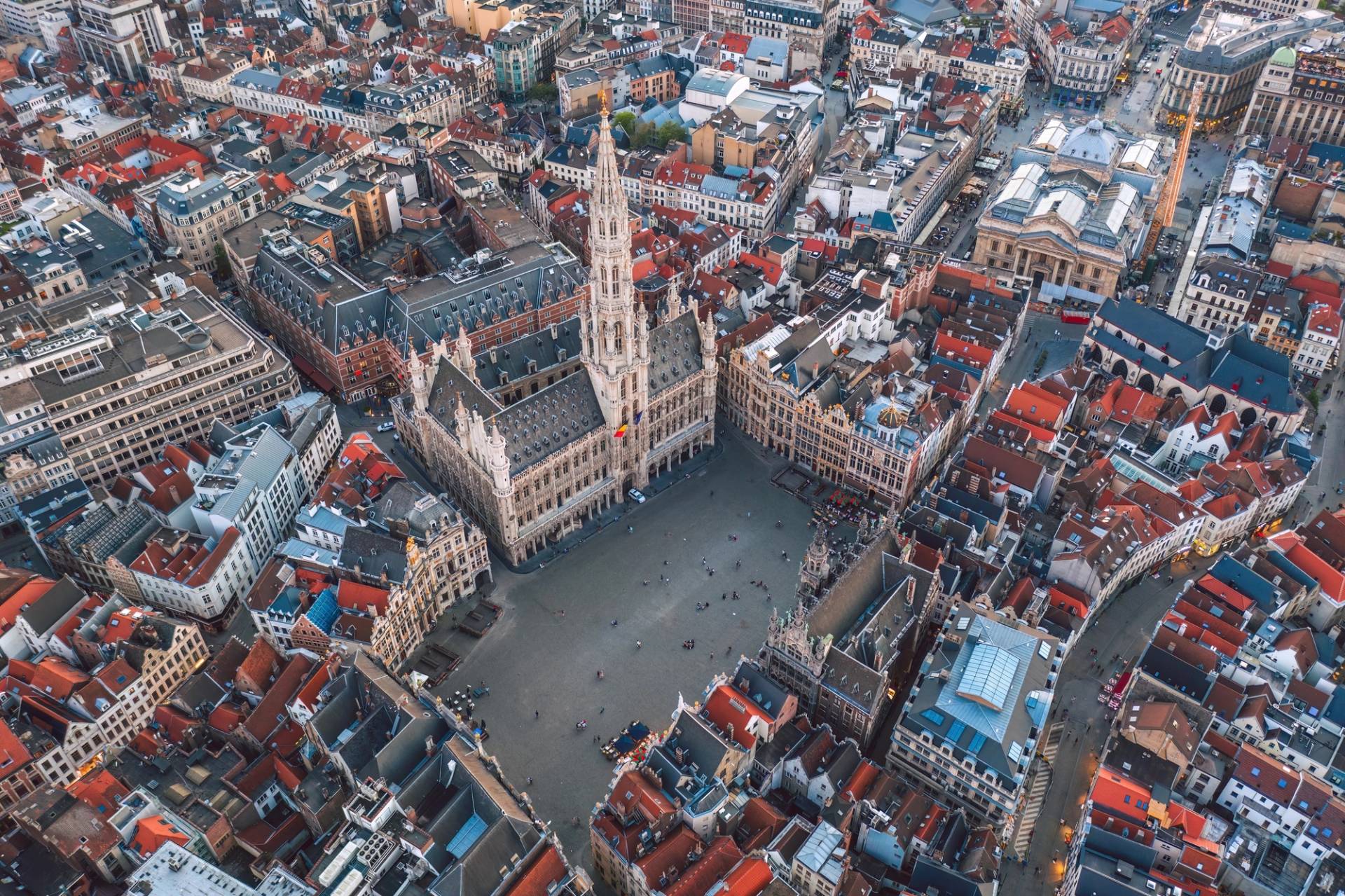 vista dall alto di bruxelles
