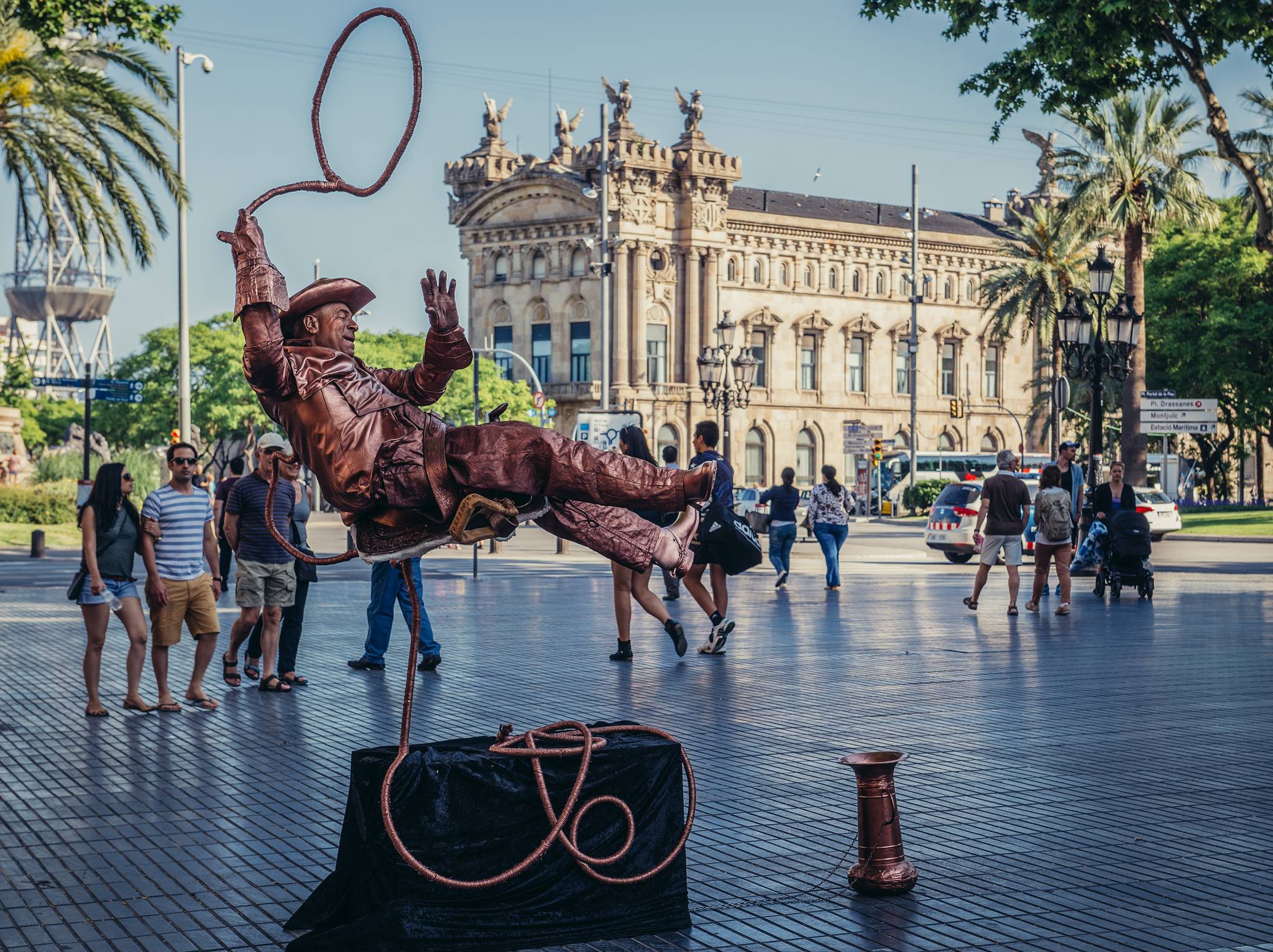 artista di strada rambla