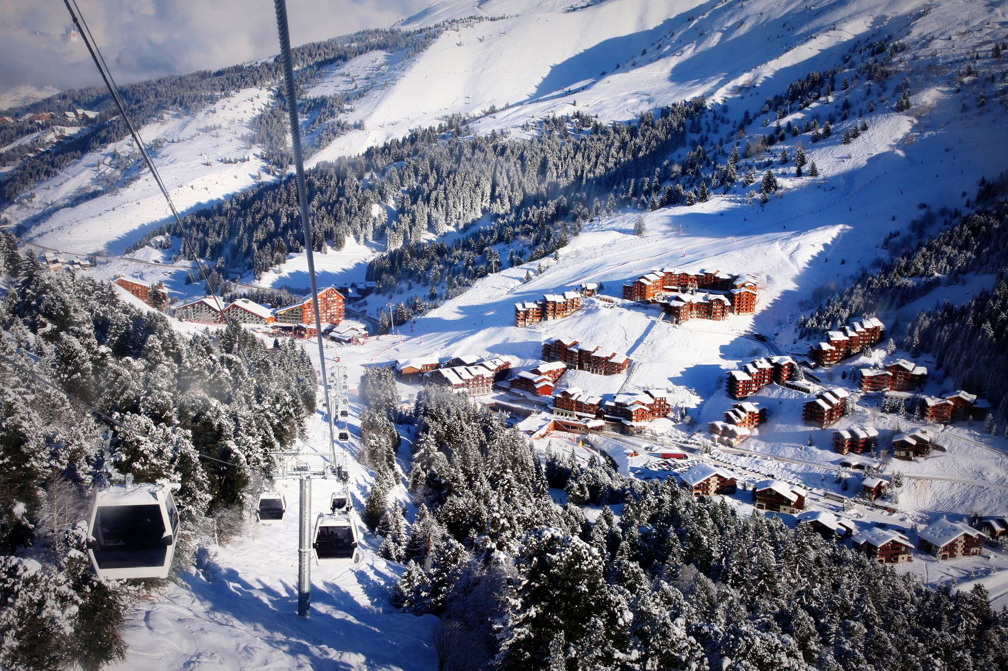 vista dallo skilift del villaggio montano meribel