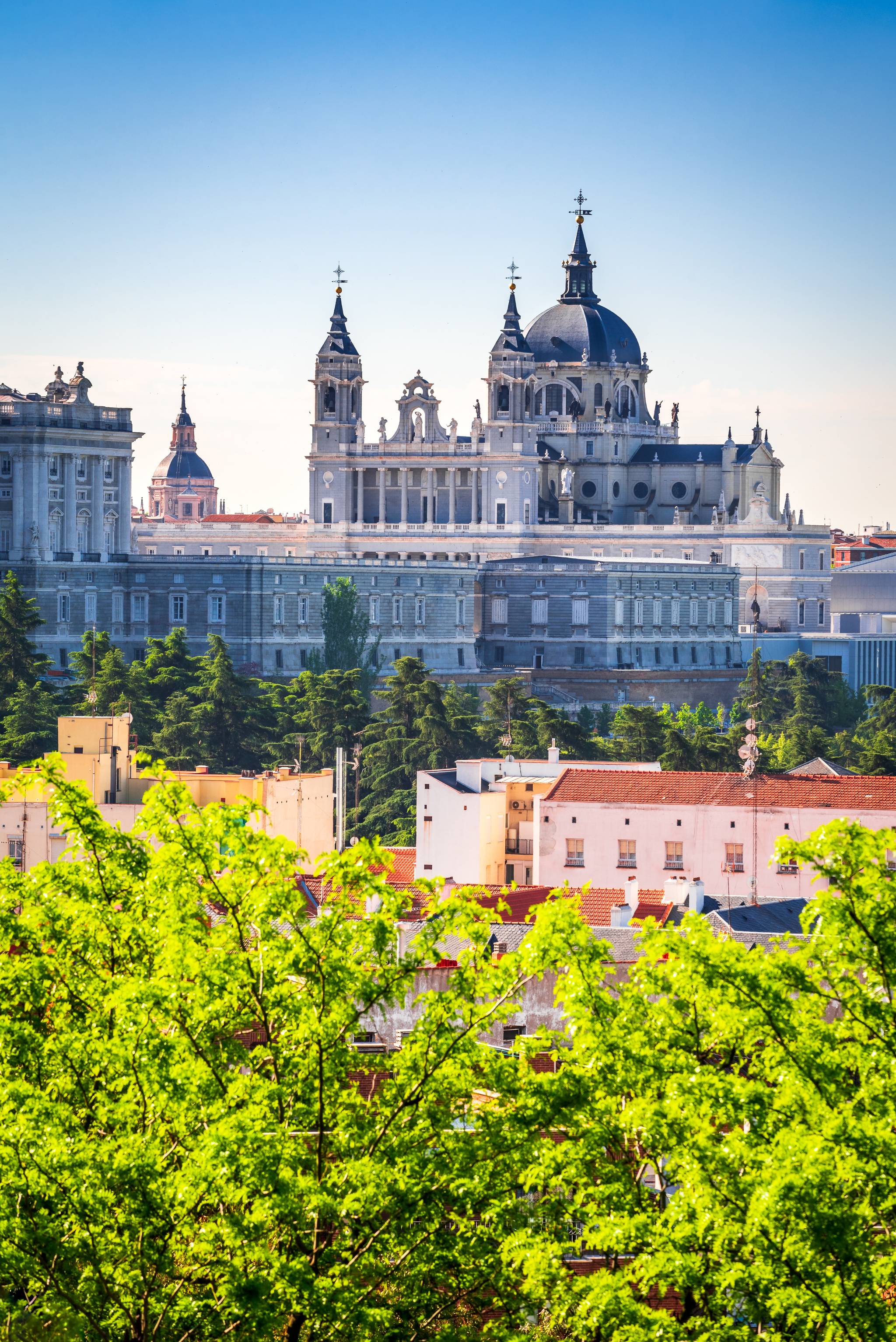 vista panoramica della citta di madrid