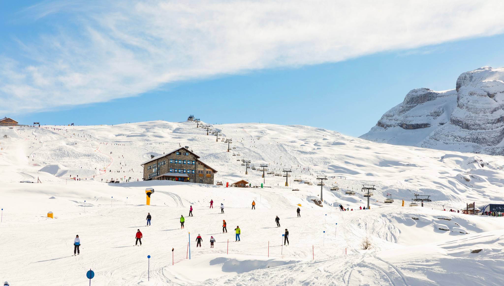 sciatori madonna di campiglio