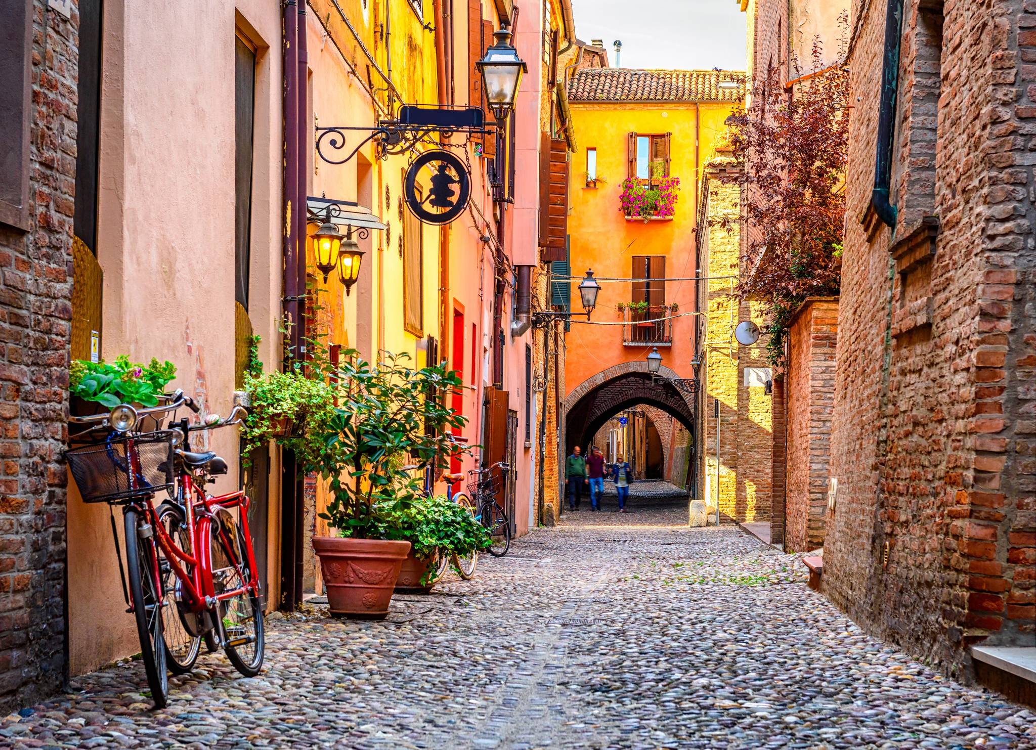 strade colorate di ferrara