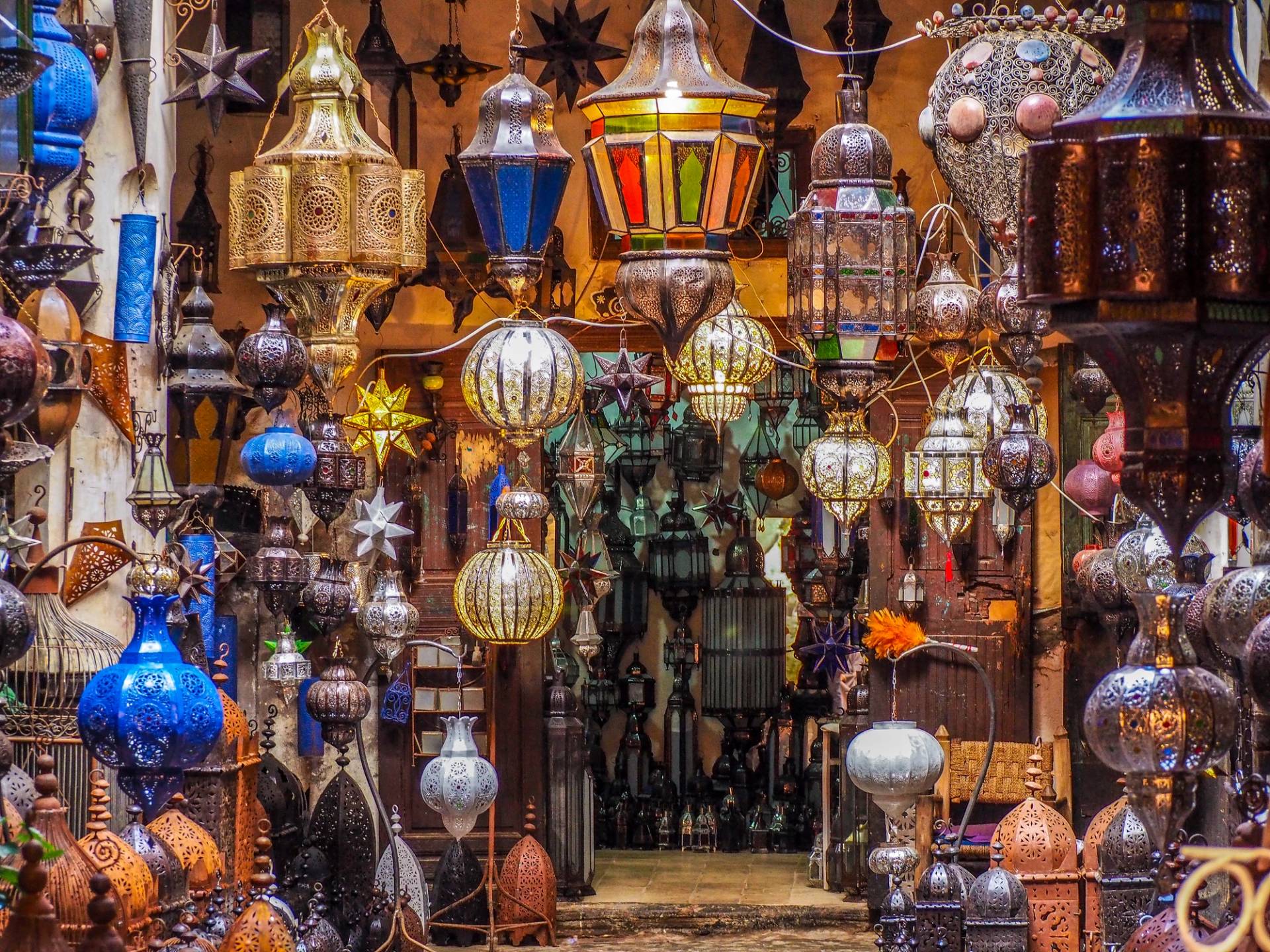 typical Moroccan chandeliers