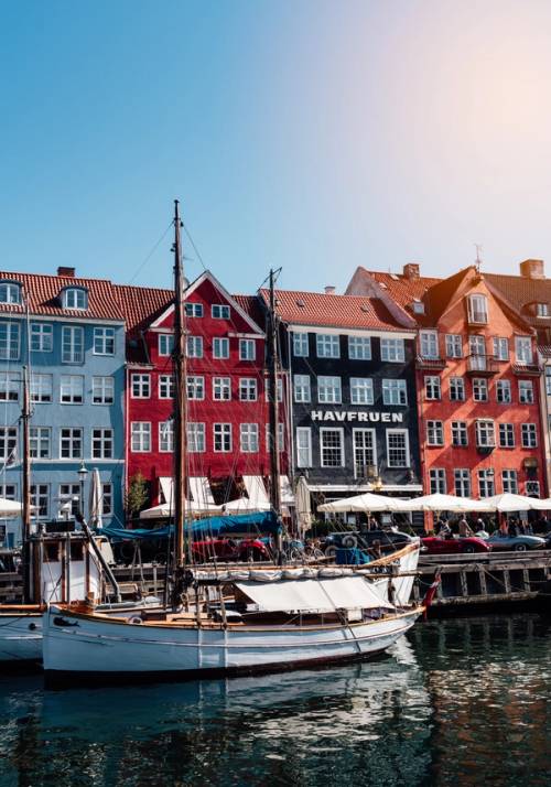 colorful Danish houses