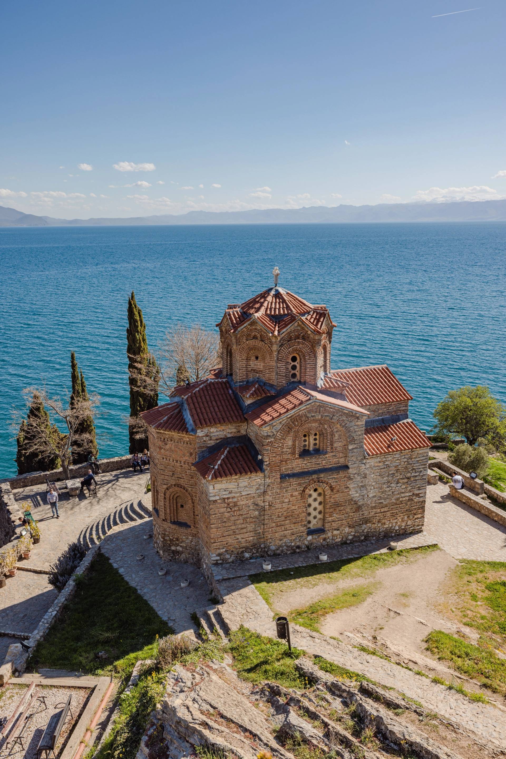 antiche rovine bianche in Albania