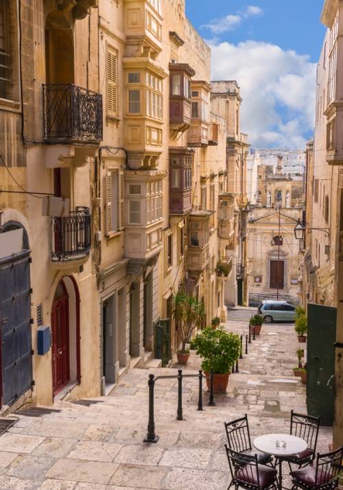 stradina del centro storico di la valletta