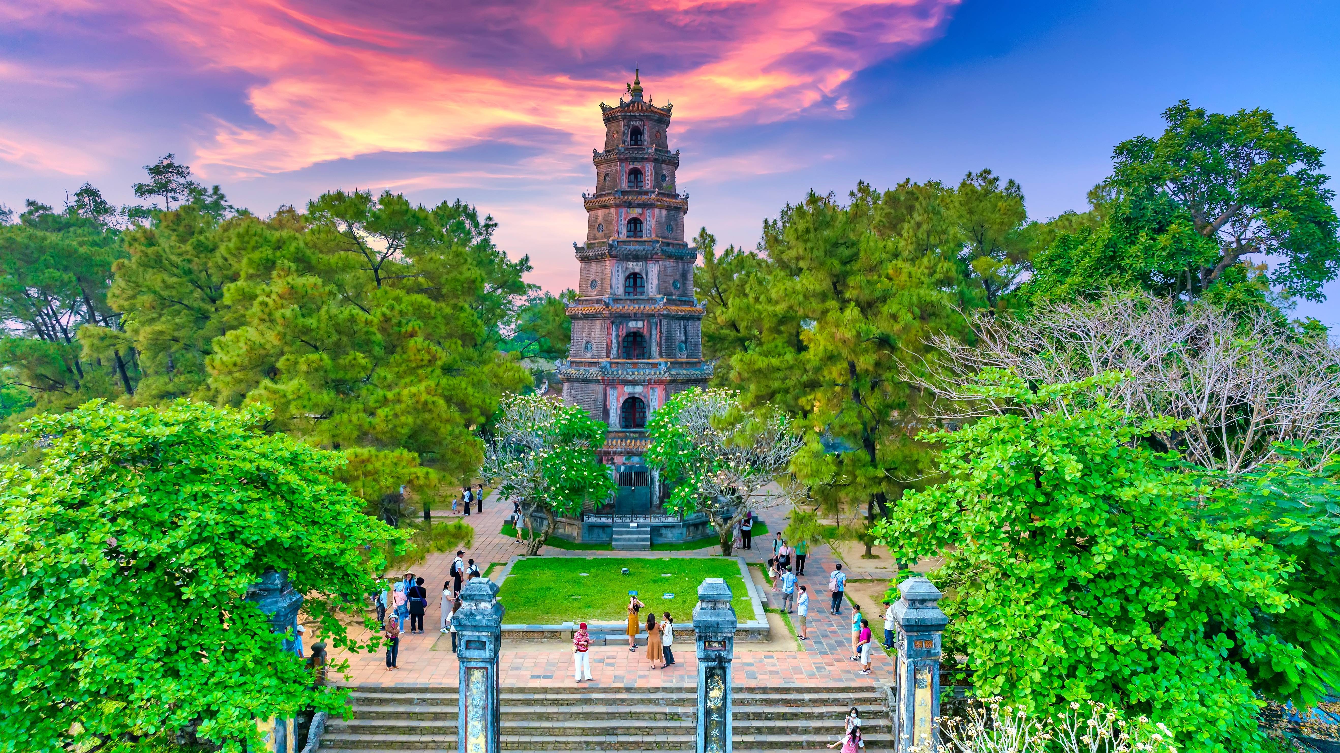 hue tempio in vietnam