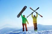 sci e snowboard a canazei