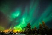 aurora boreale rovaniemi finlandia