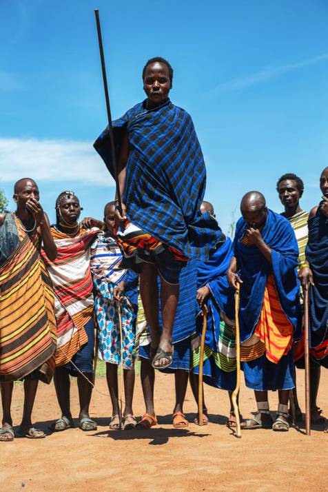 salto tribu masai kenya