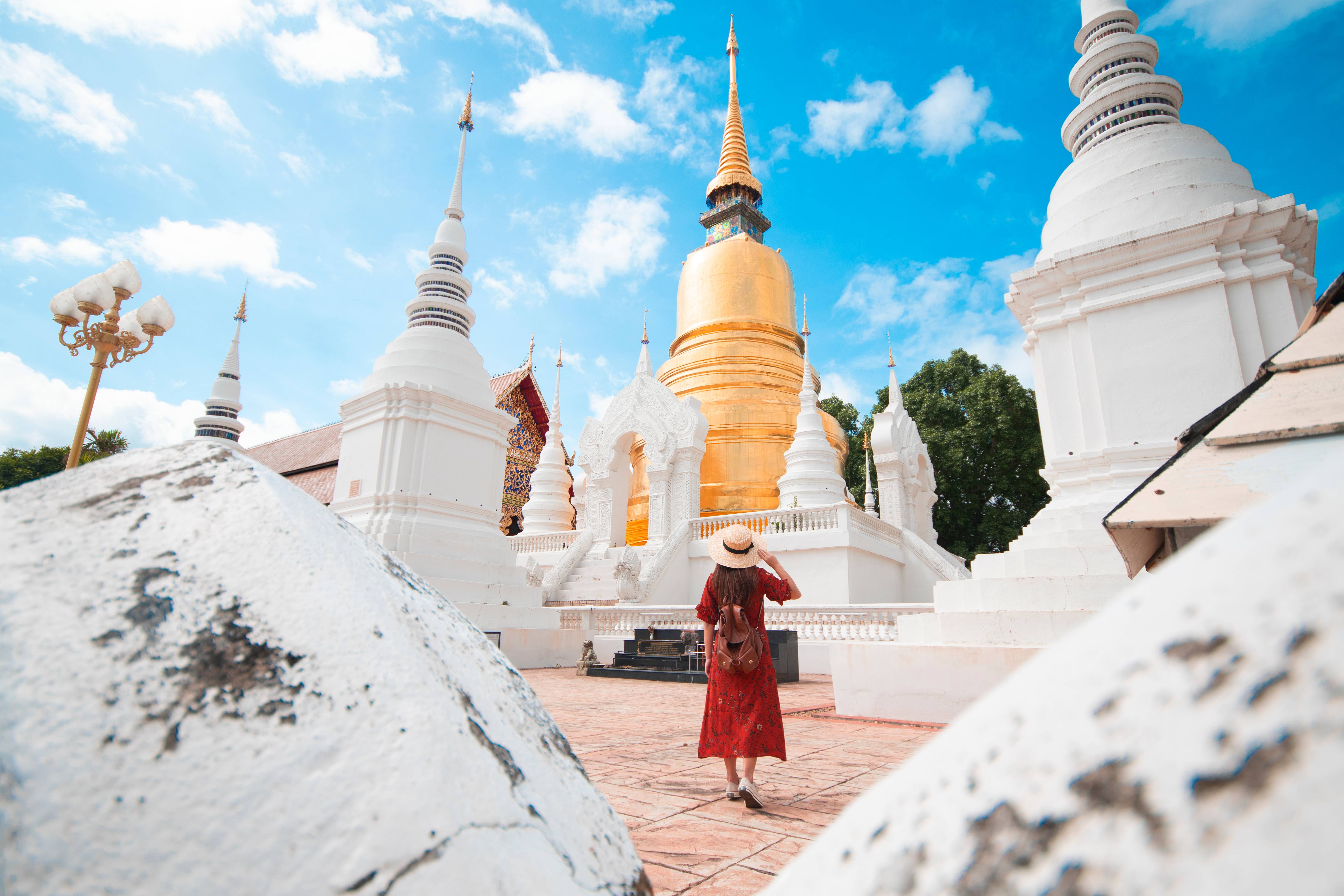 white spires