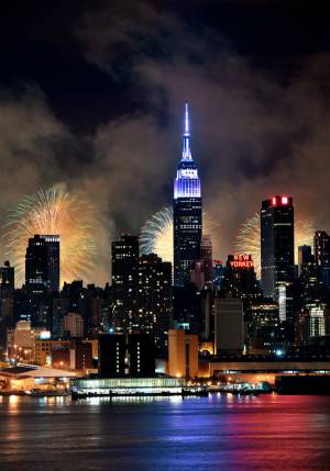fuochi d artificio capodanno new york