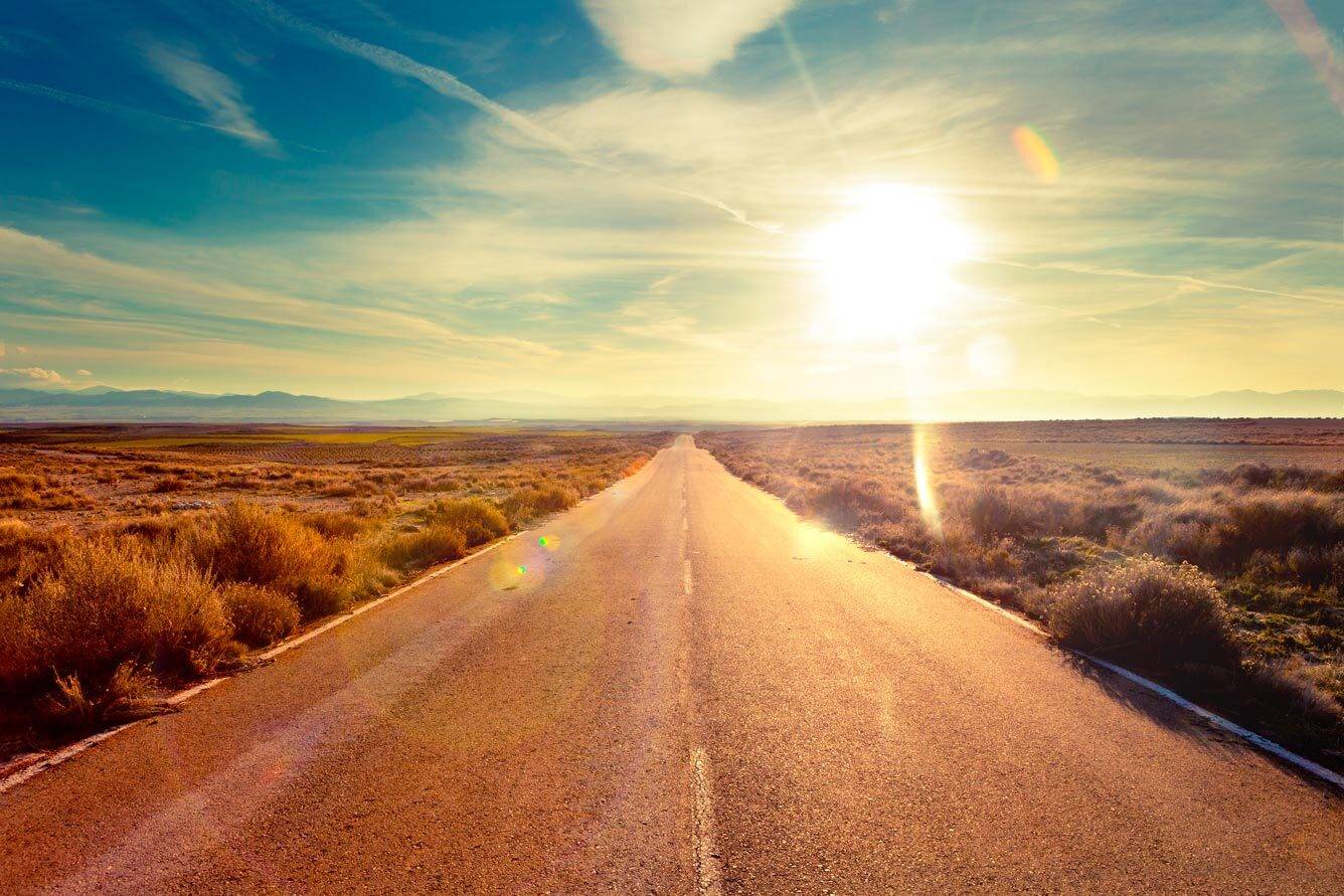 strada panoramica nel deserto