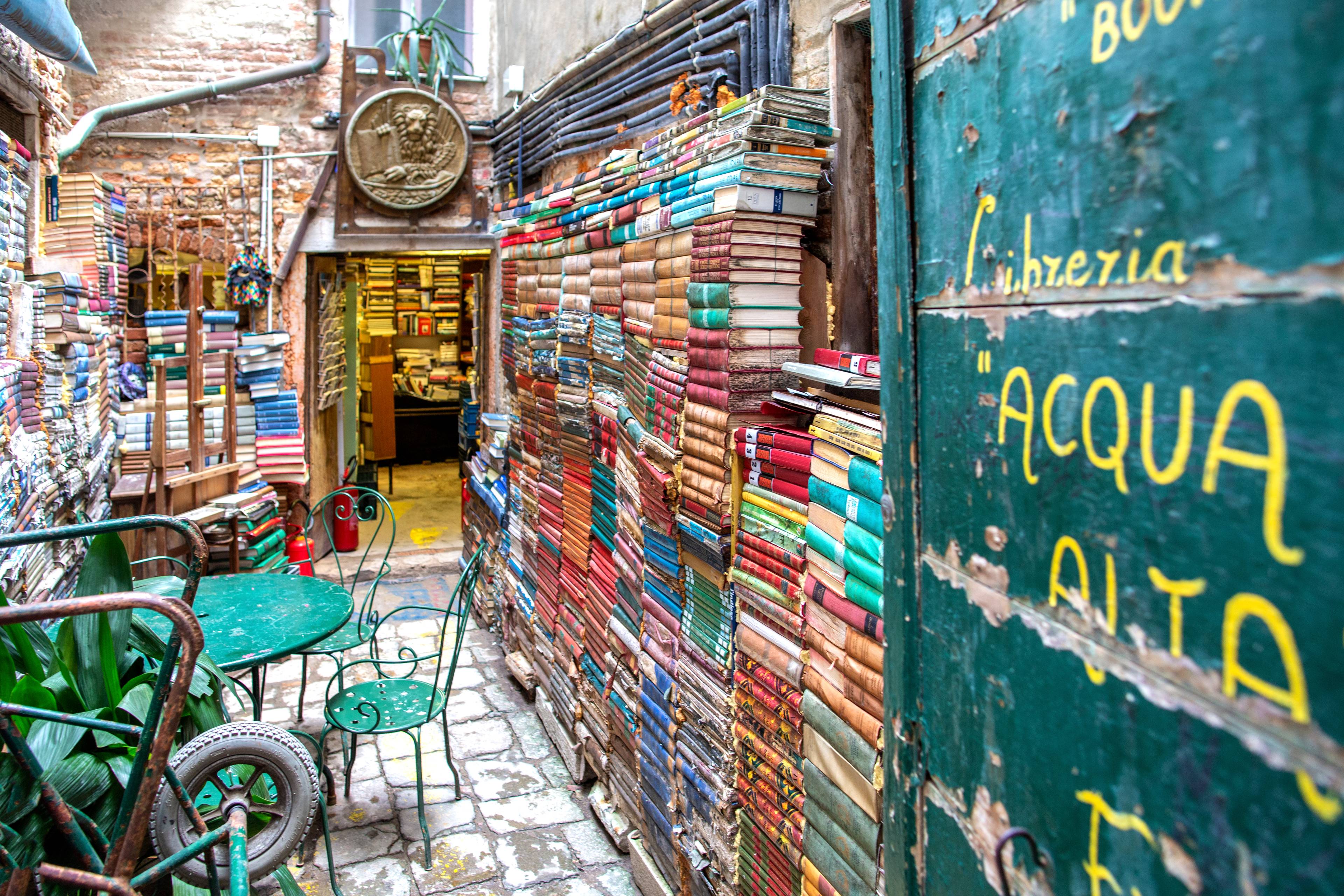 ingresso libreria acqua alta venezia