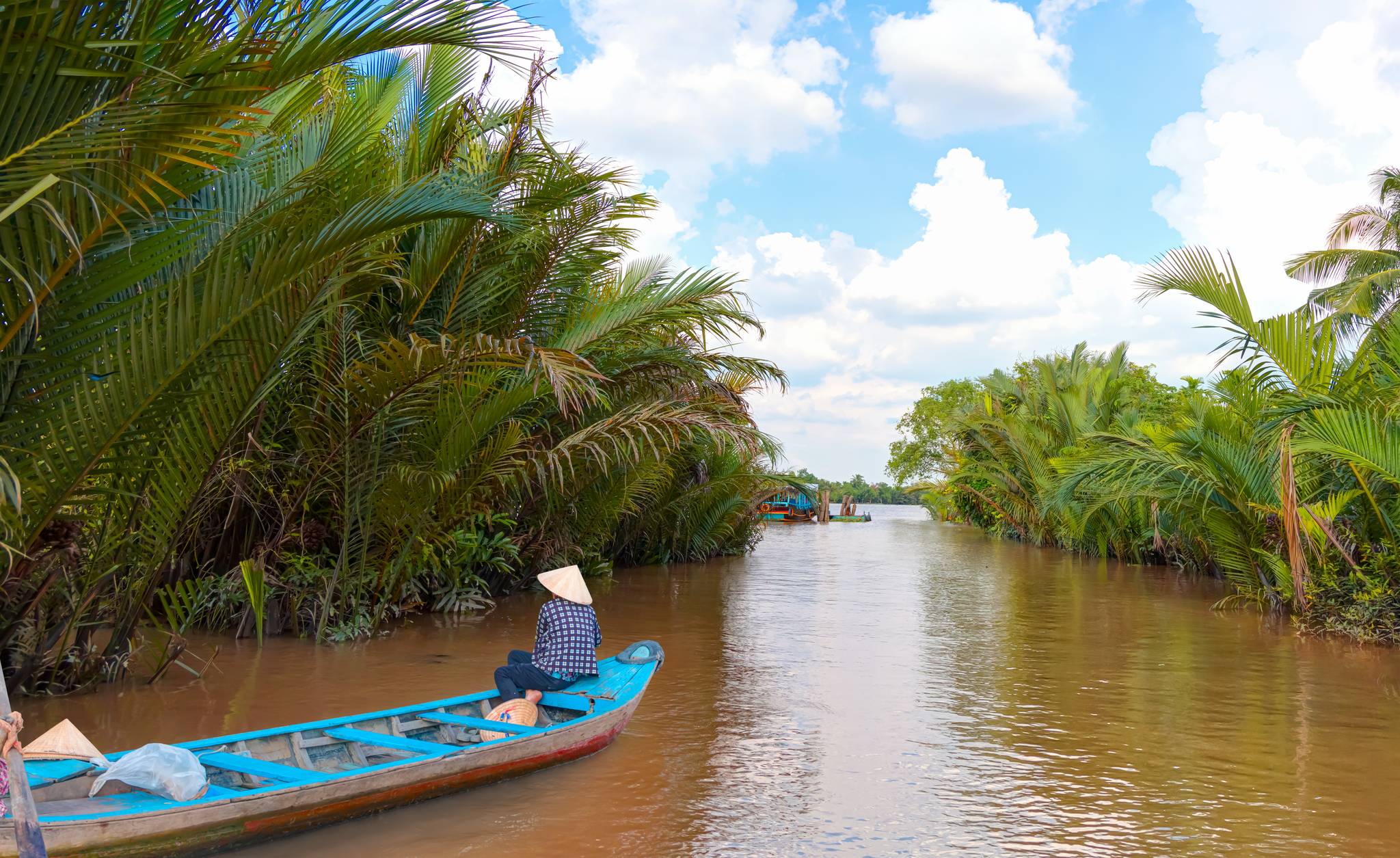 barca vietnamita sul delta del mekong