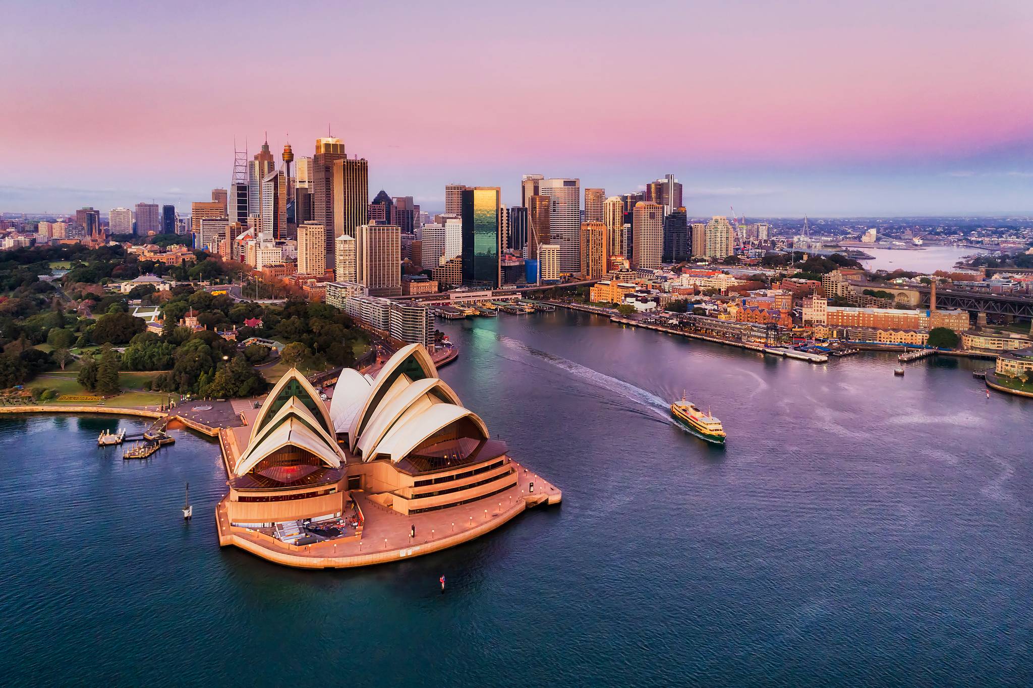 panorama dall alto di sidney