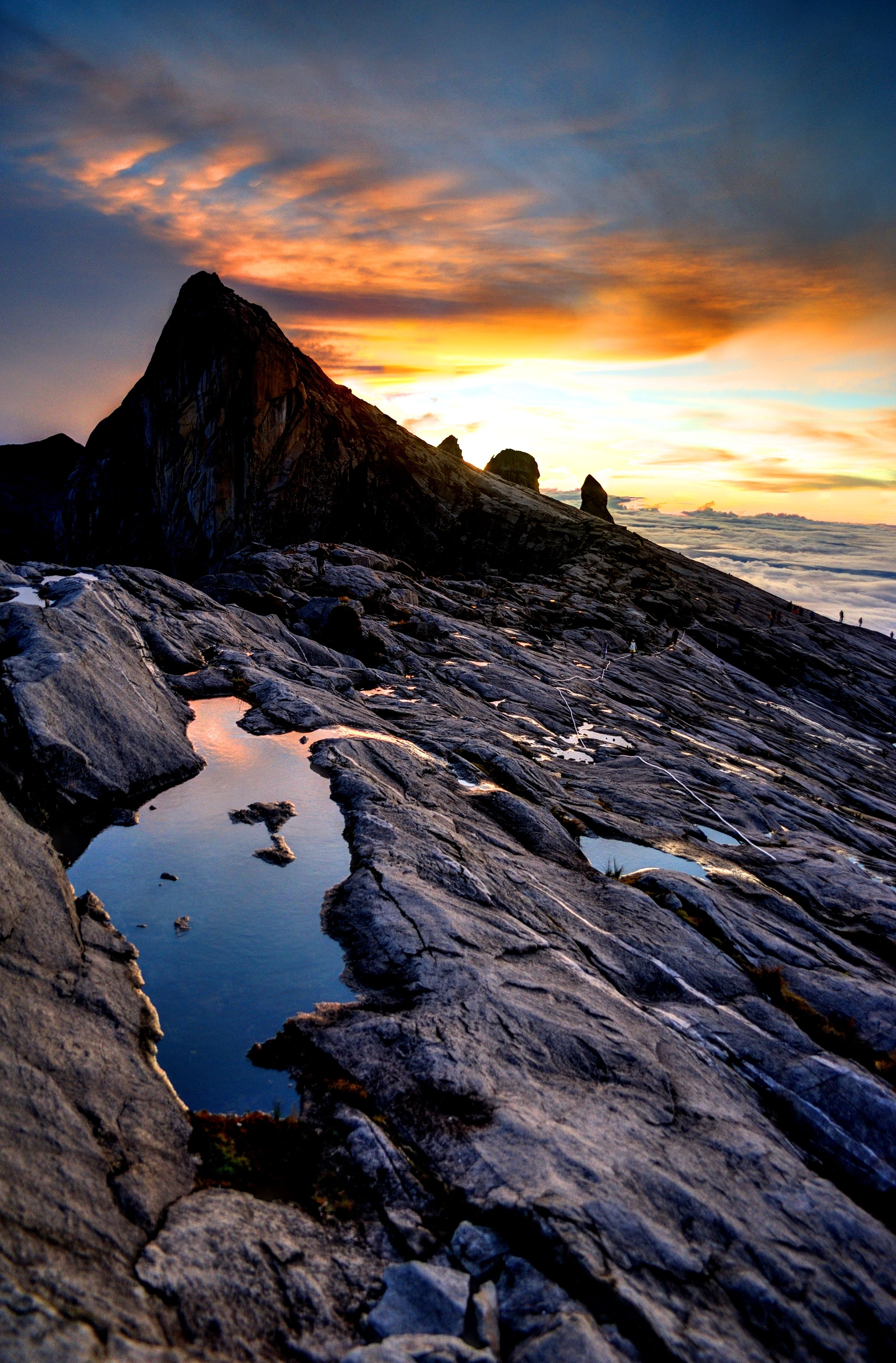tramonto monte kinabalu 