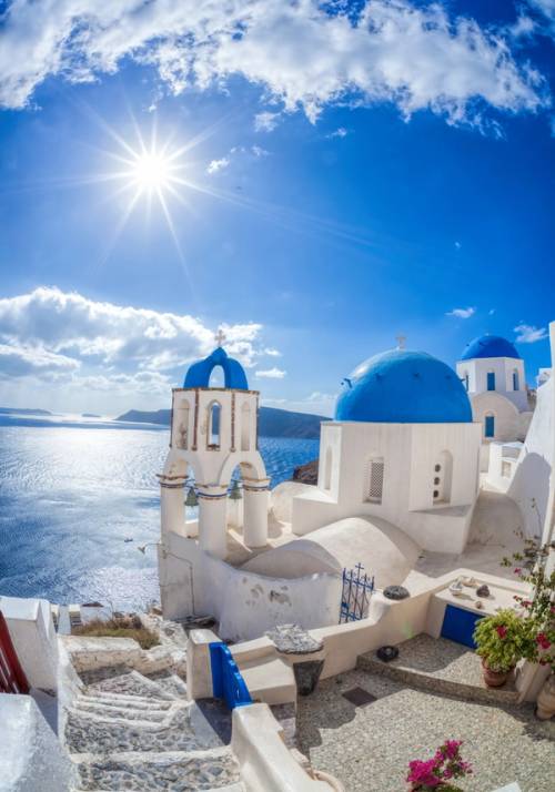 cupole azzure di santorini