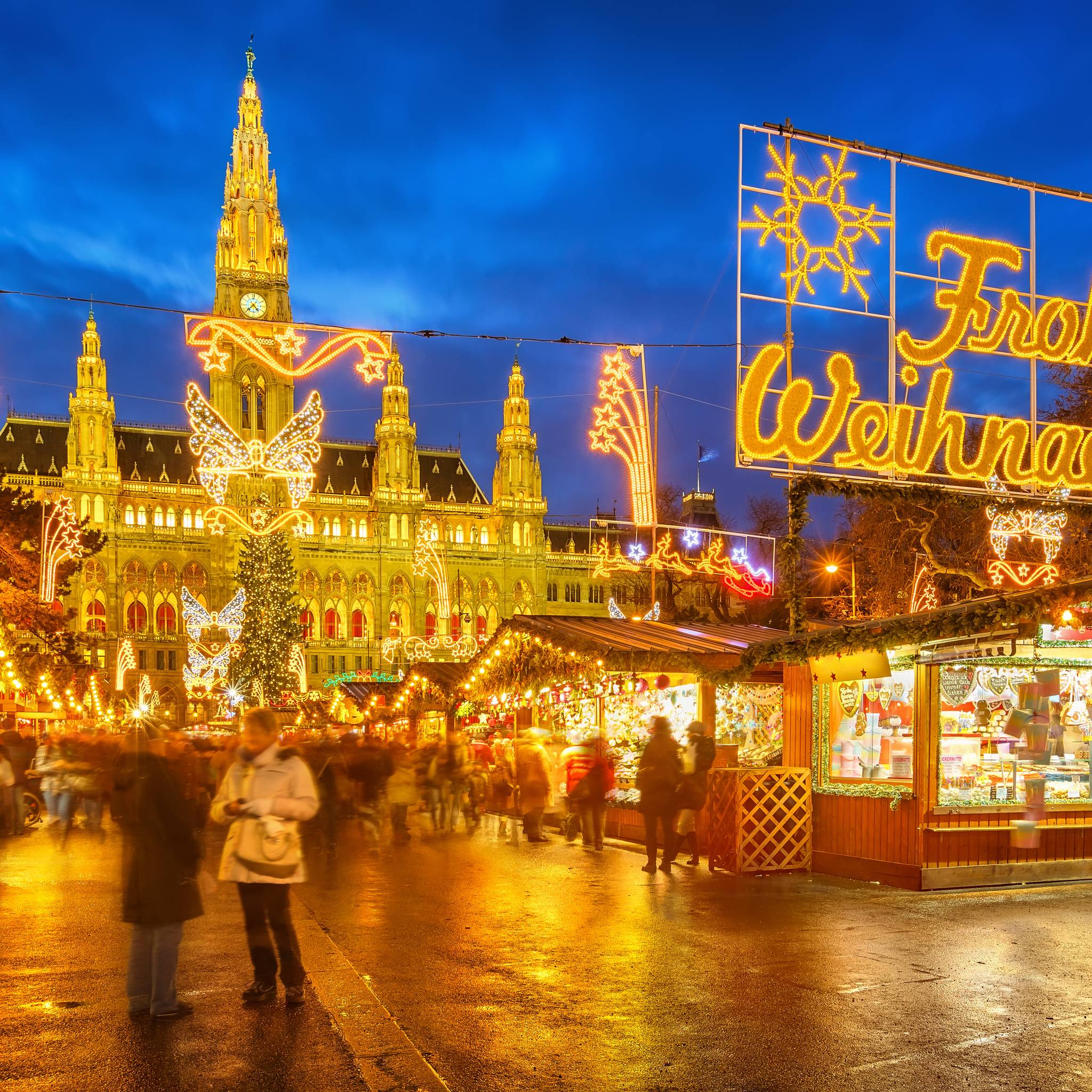 Magiche luci di Natale a Vienna
