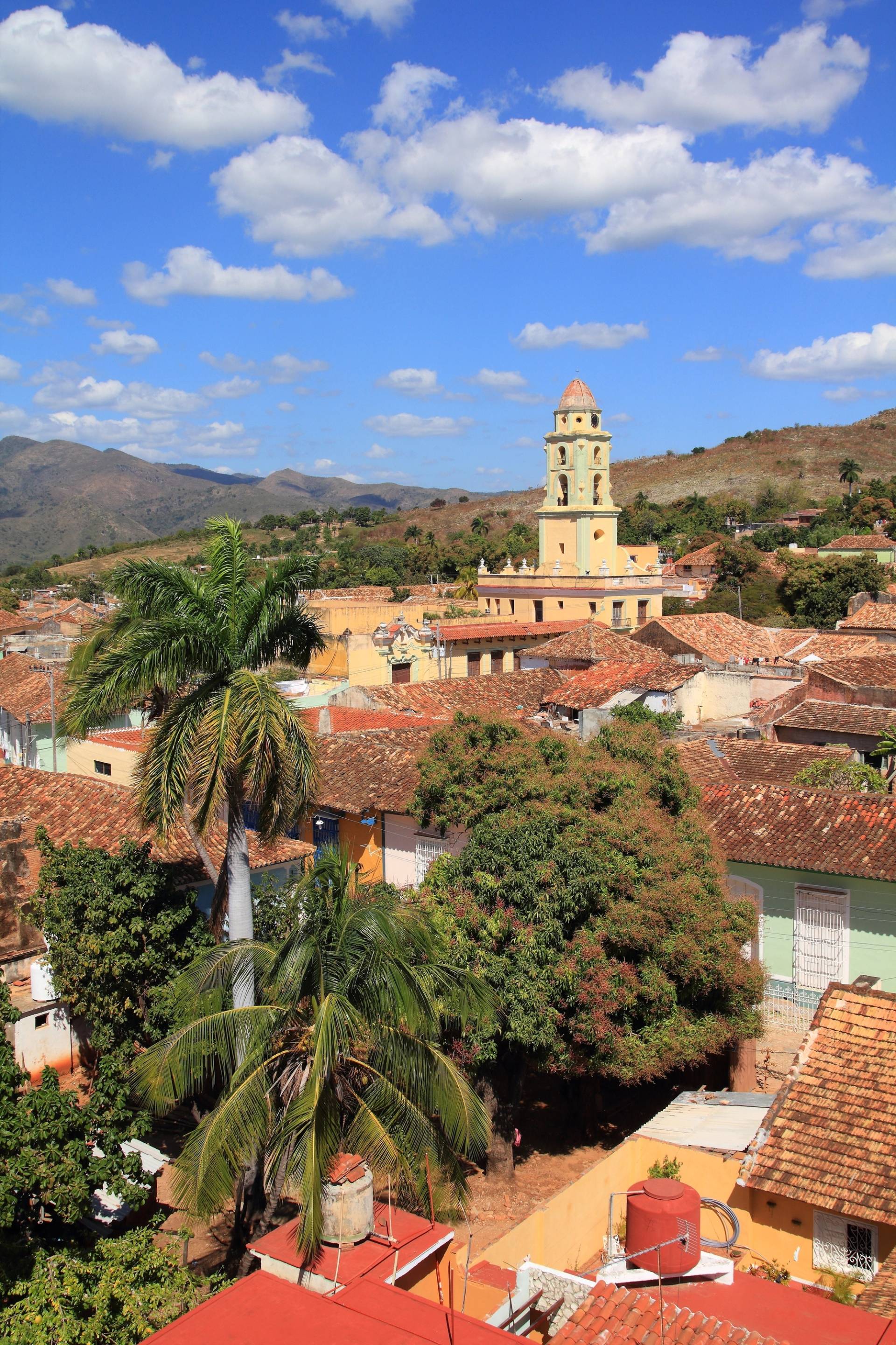 panoramic view from above of trinidad