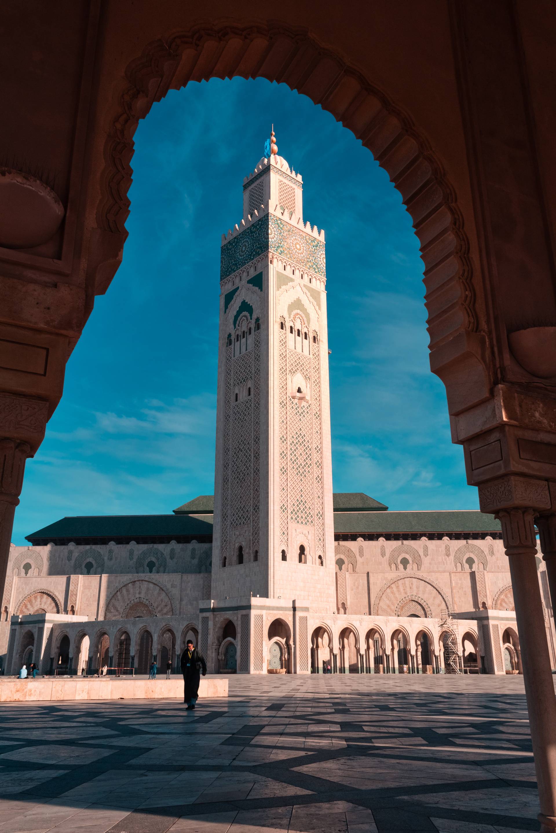 scorcio di una moschea a casablanca