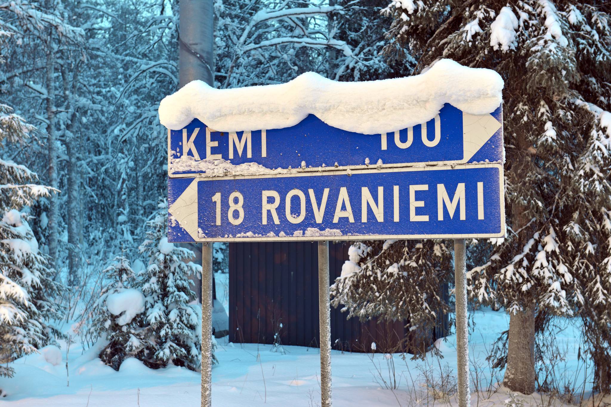 cartello rovaniemi neve