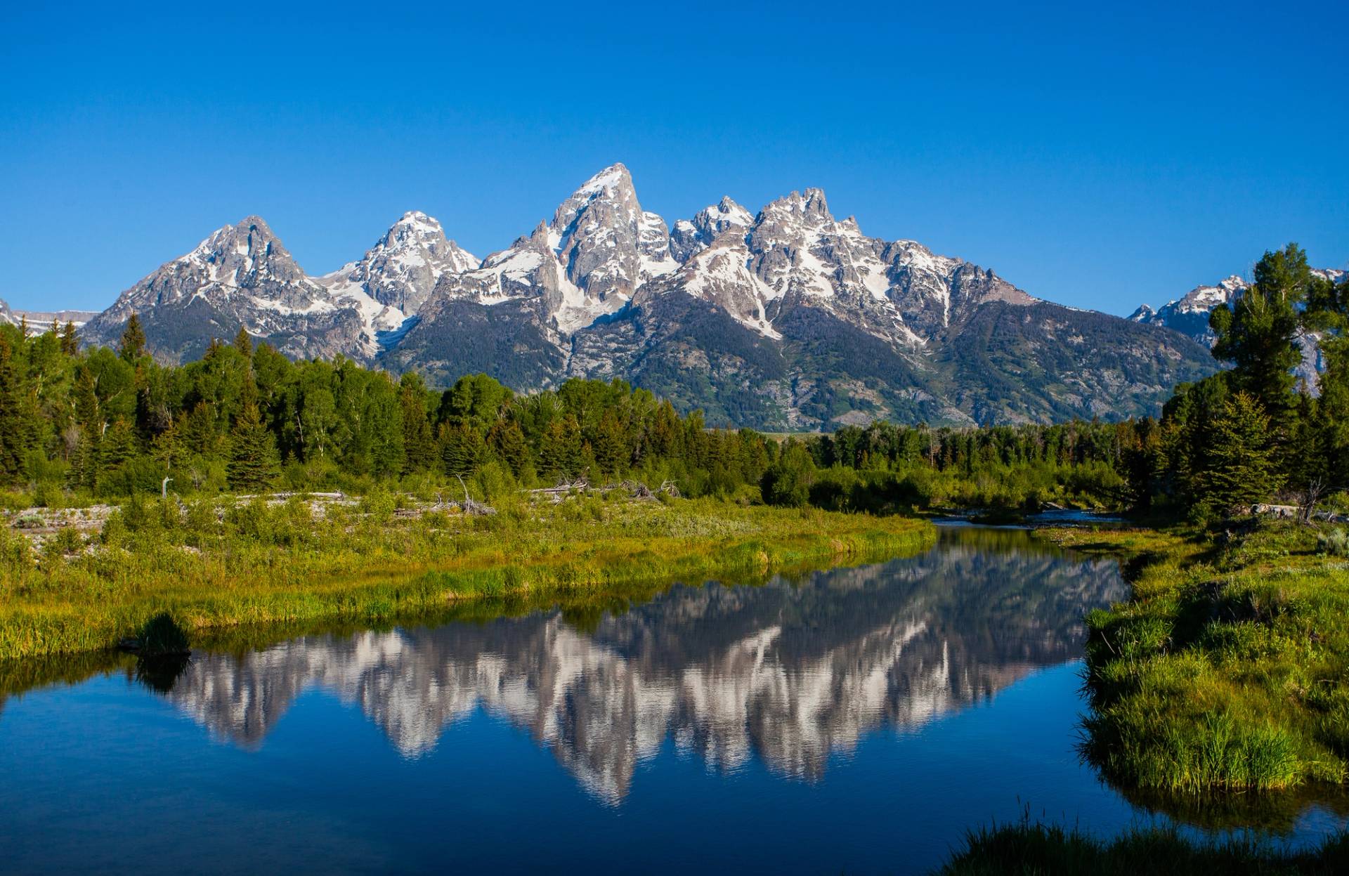 panorama del grand teton