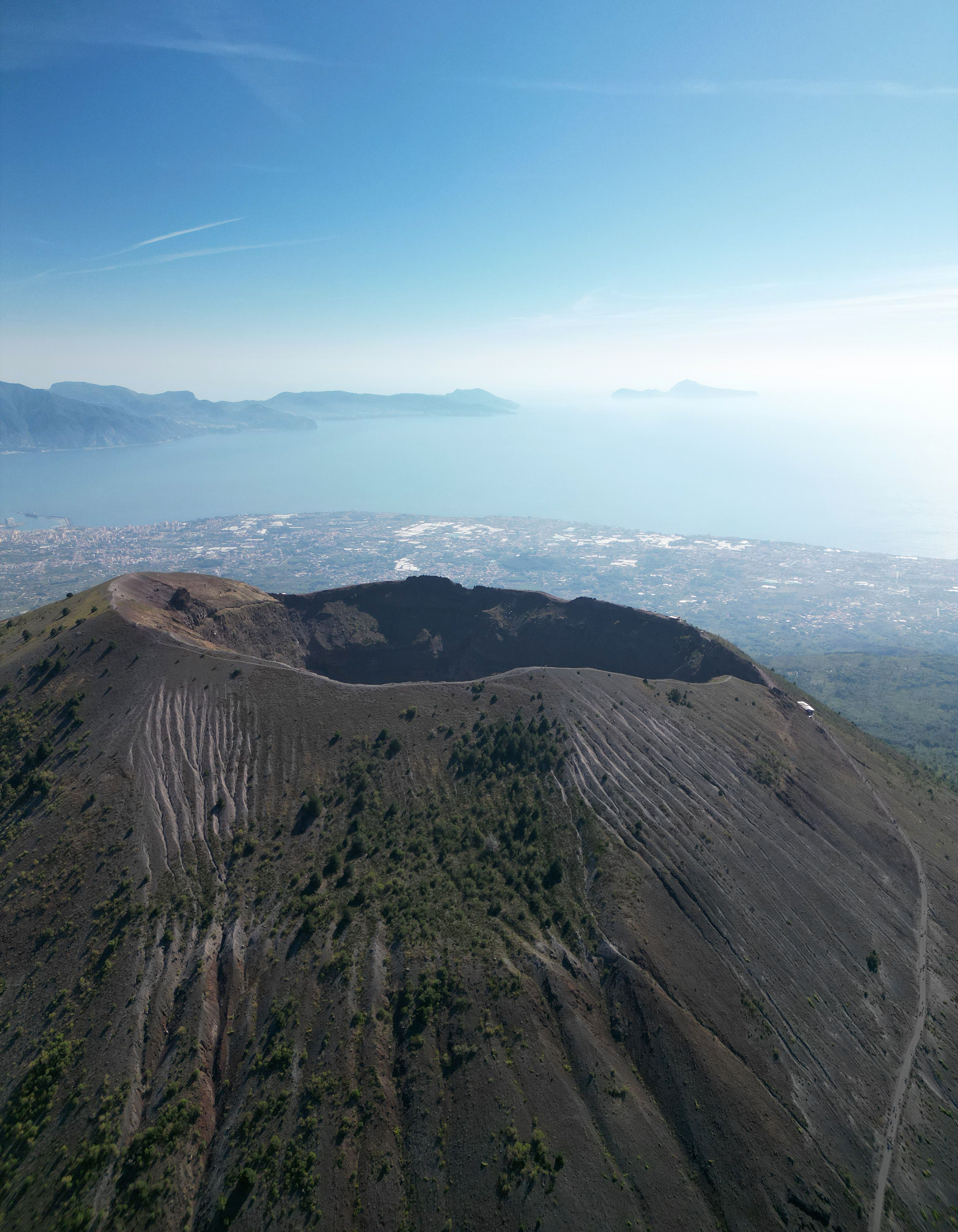 aereal view vesuvius