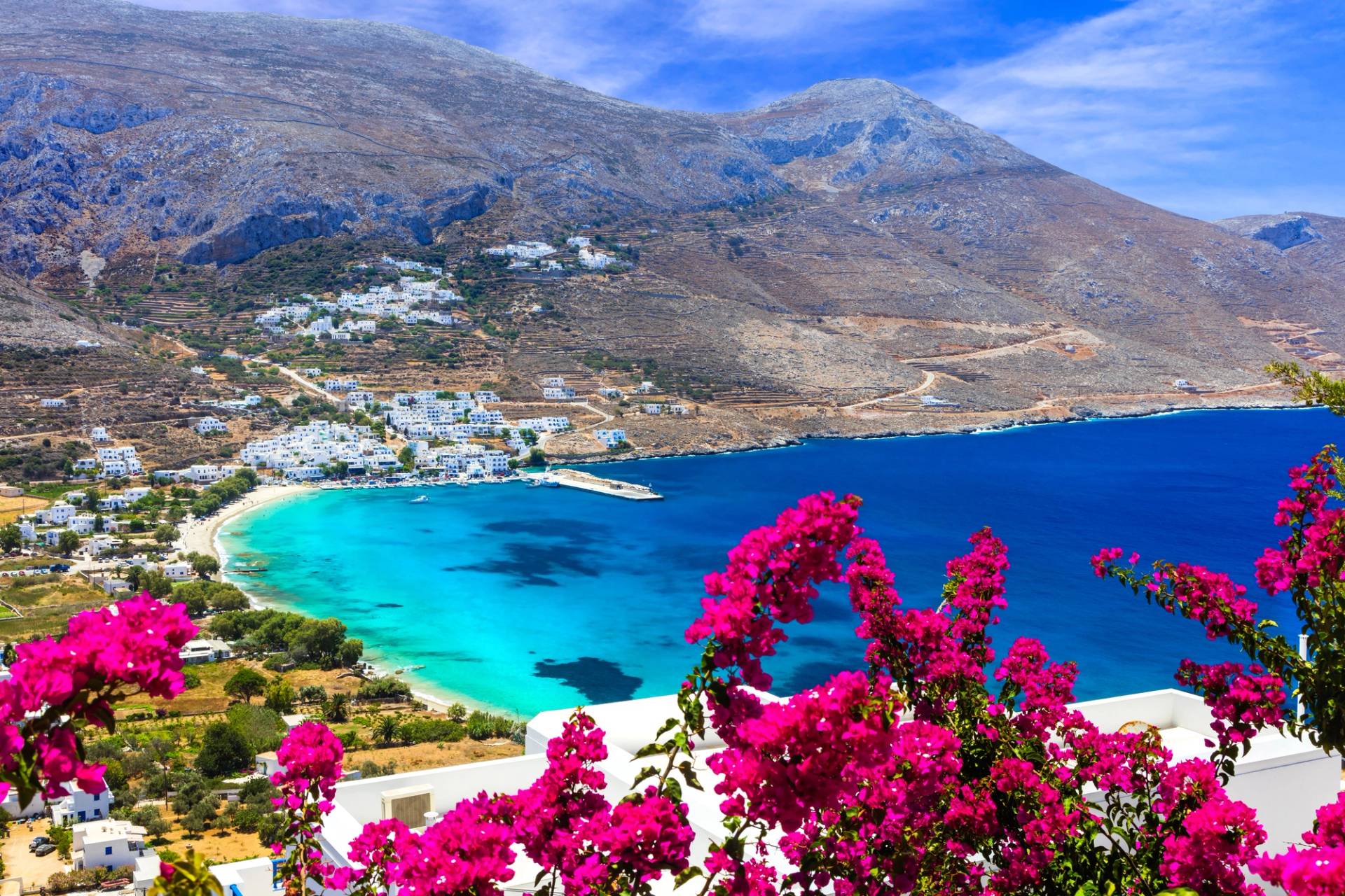 gulf view with flowers