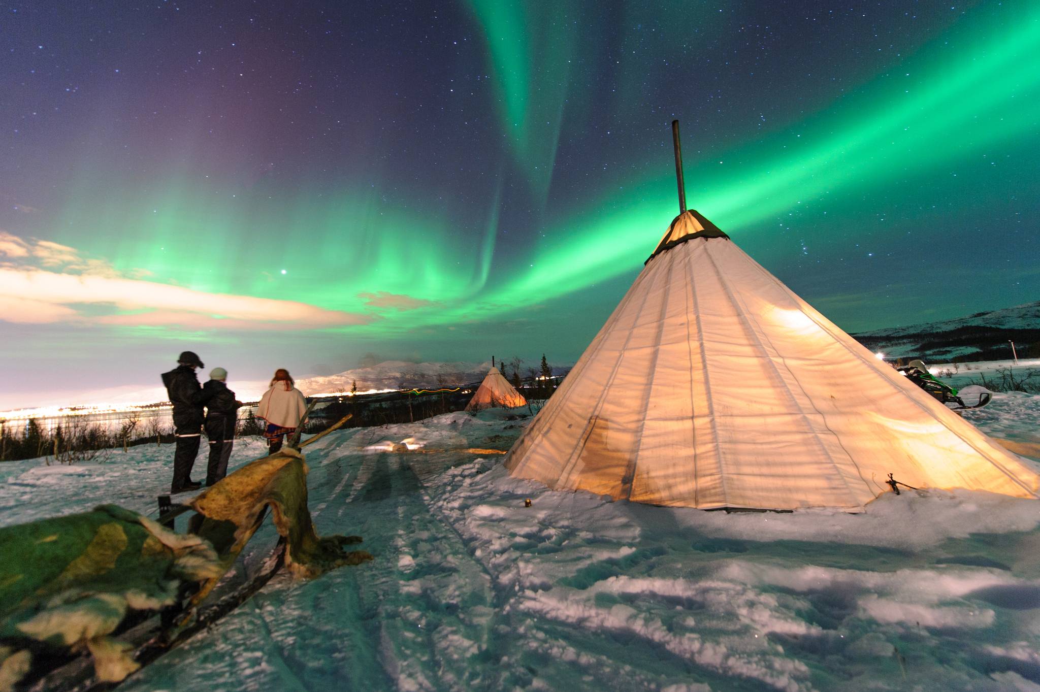 caccia all aurora boreale