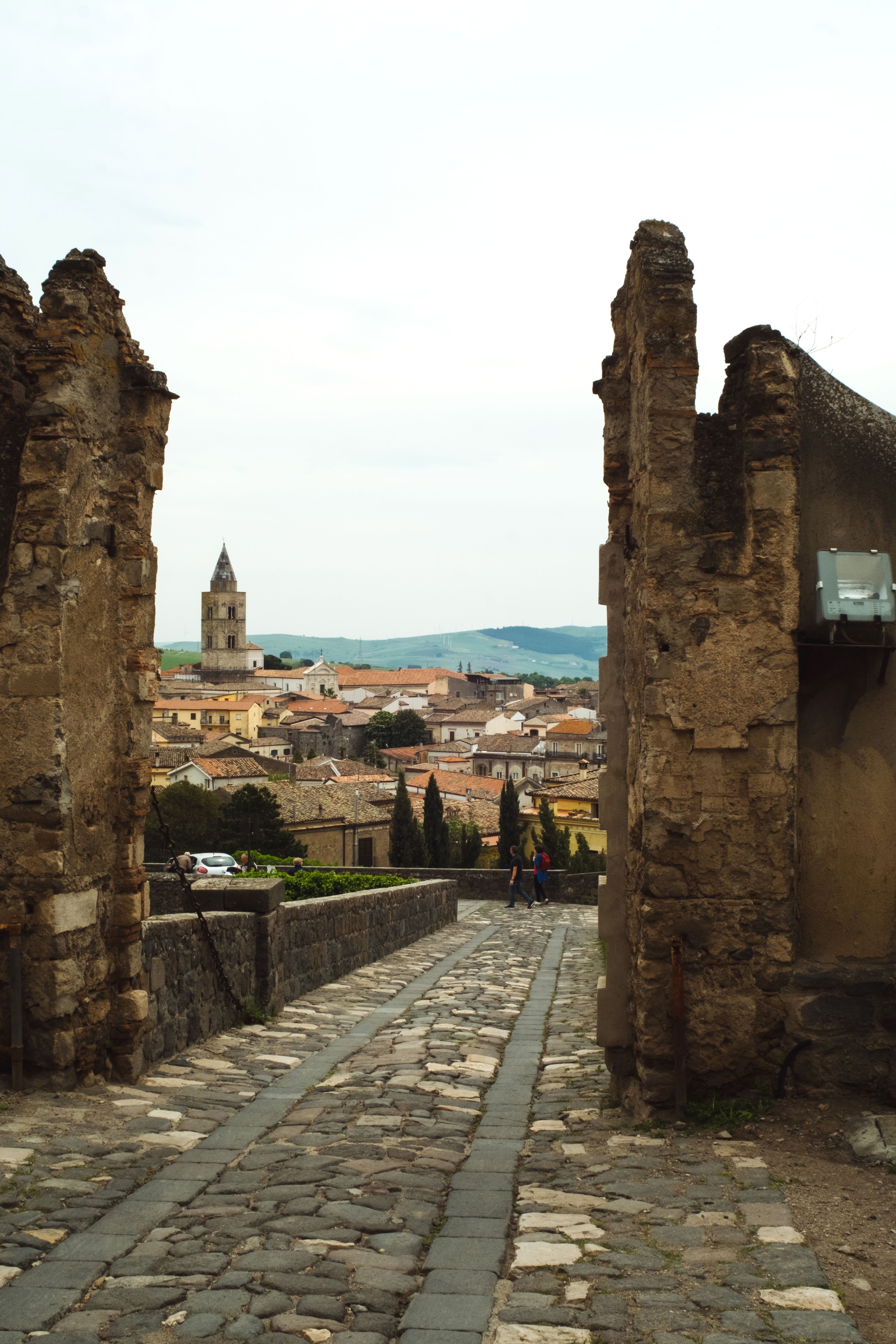 scorcio sulla citta di melfi