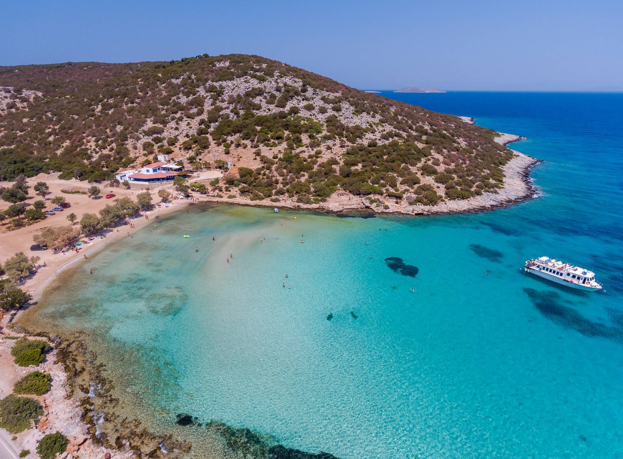 spiaggia plati gialos isola di lipsi