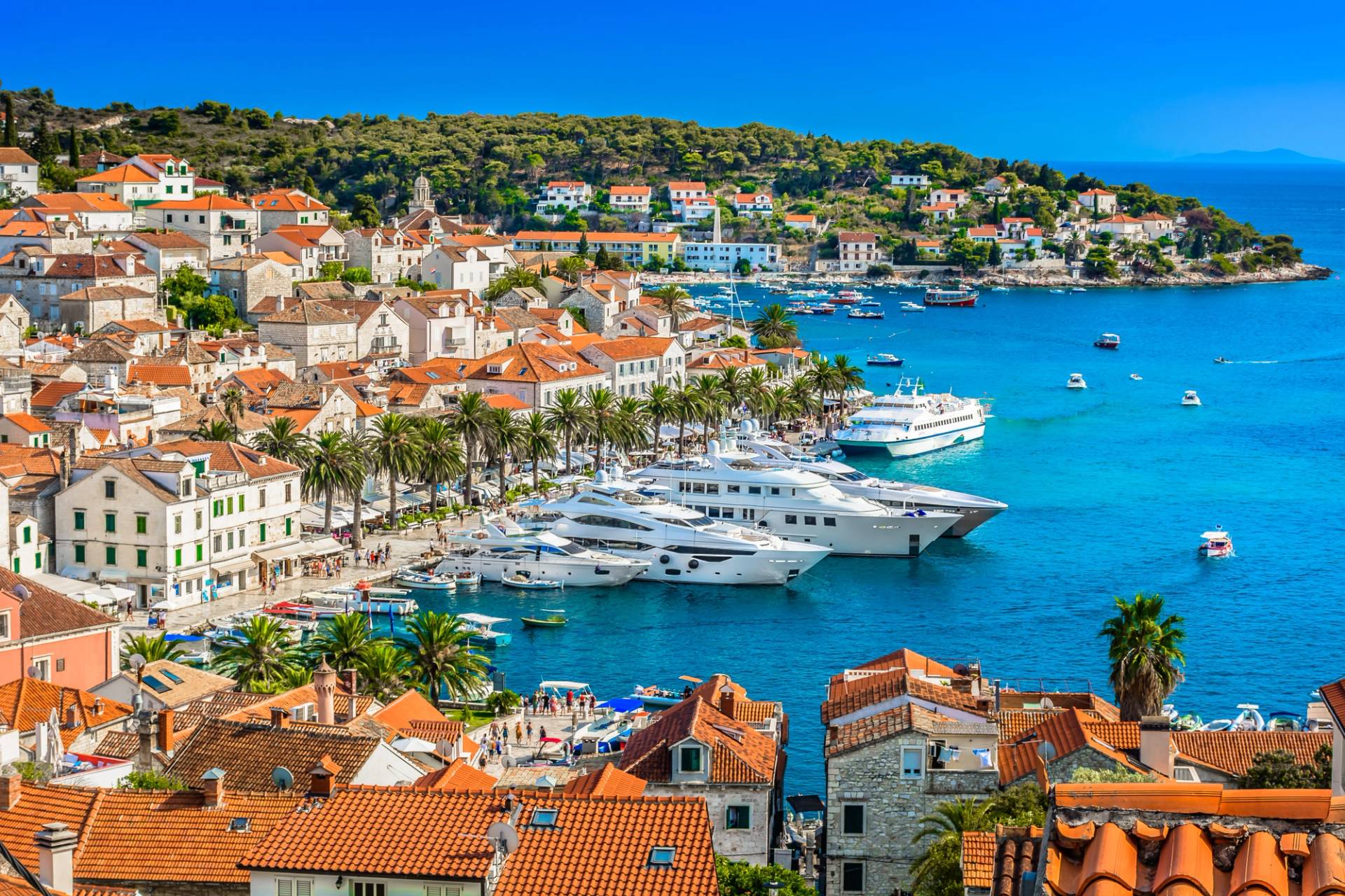 ports and houses island of Hvar
