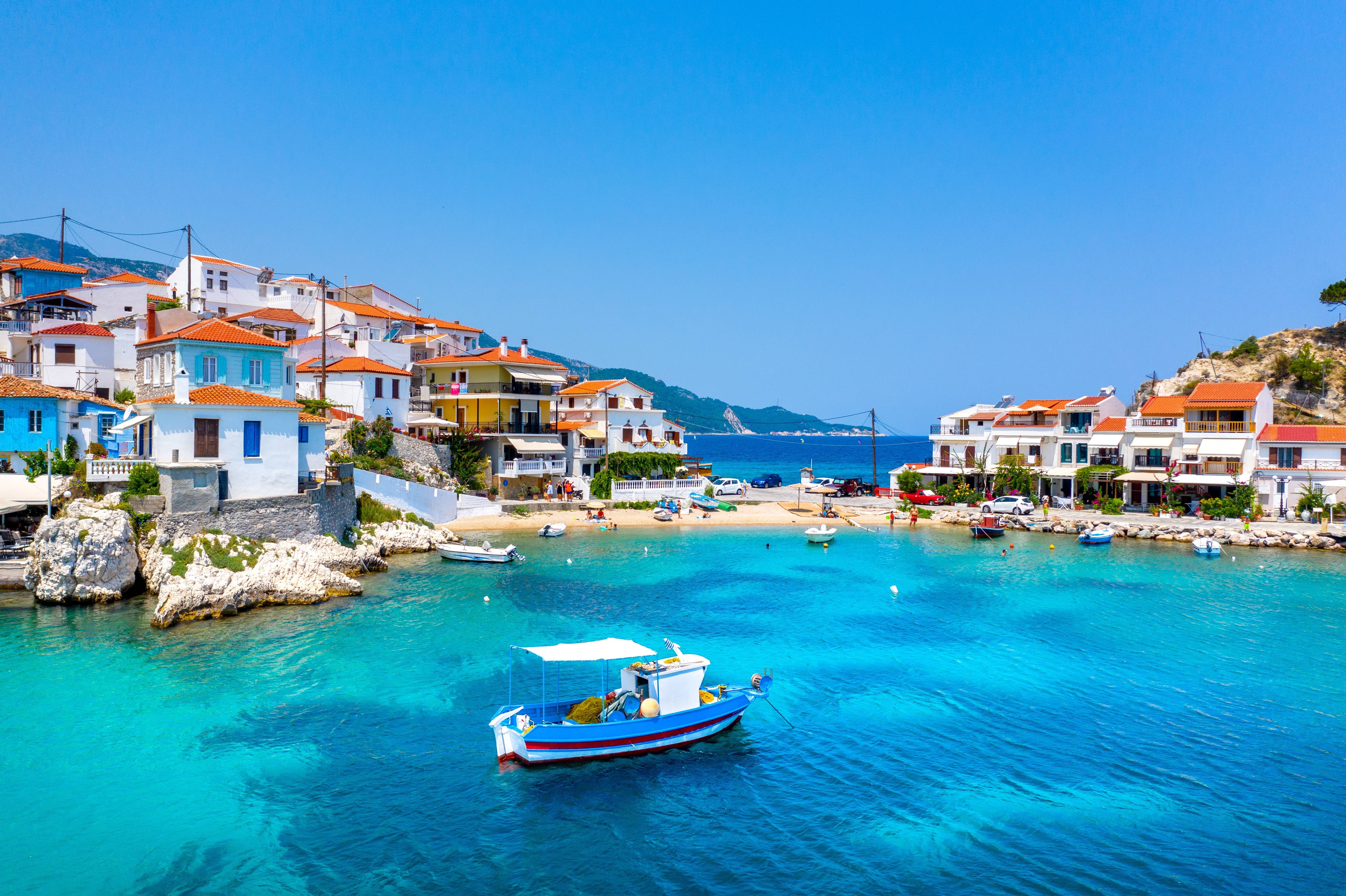 panorama del mare samos