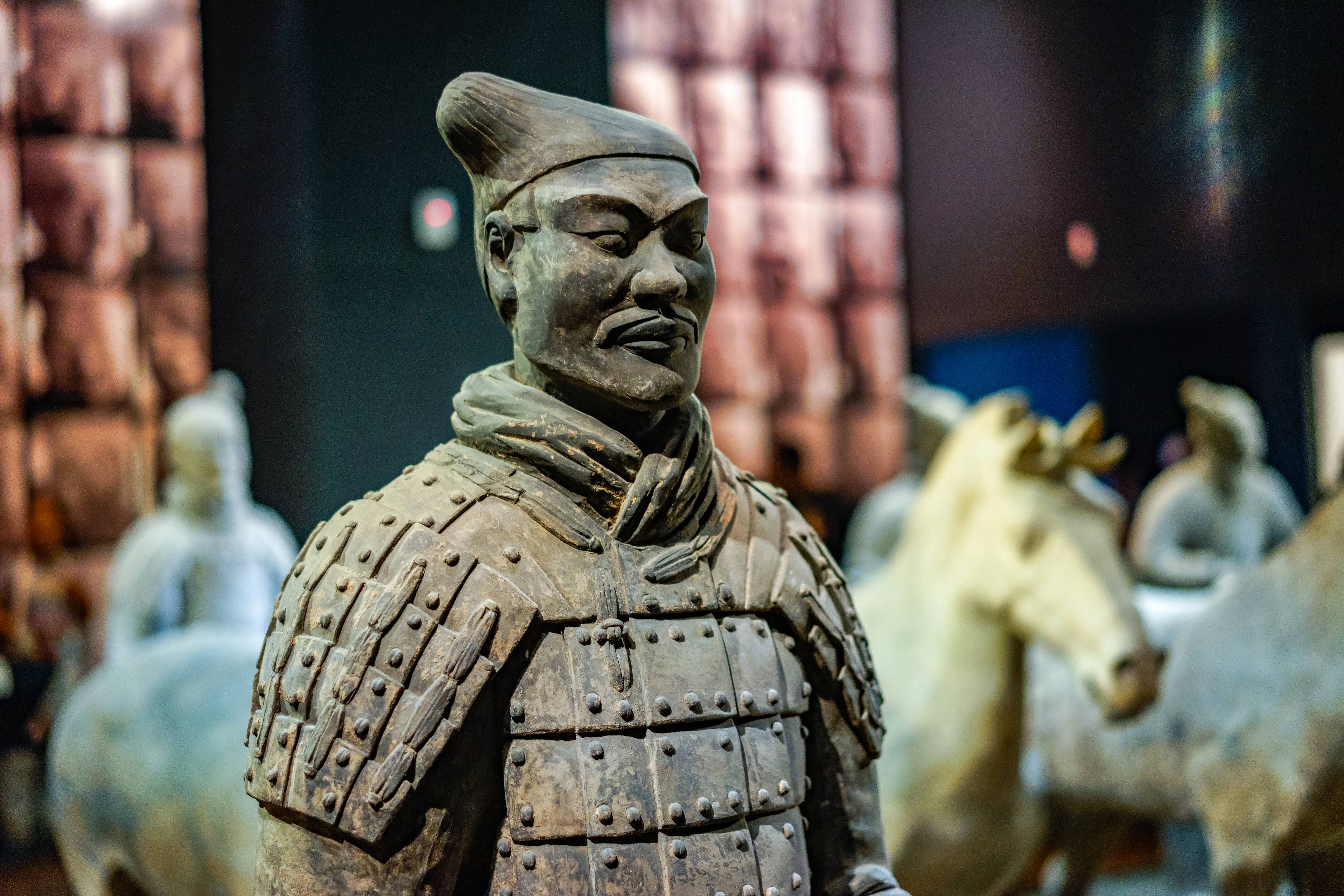statua soldato esercito di terracotta xian