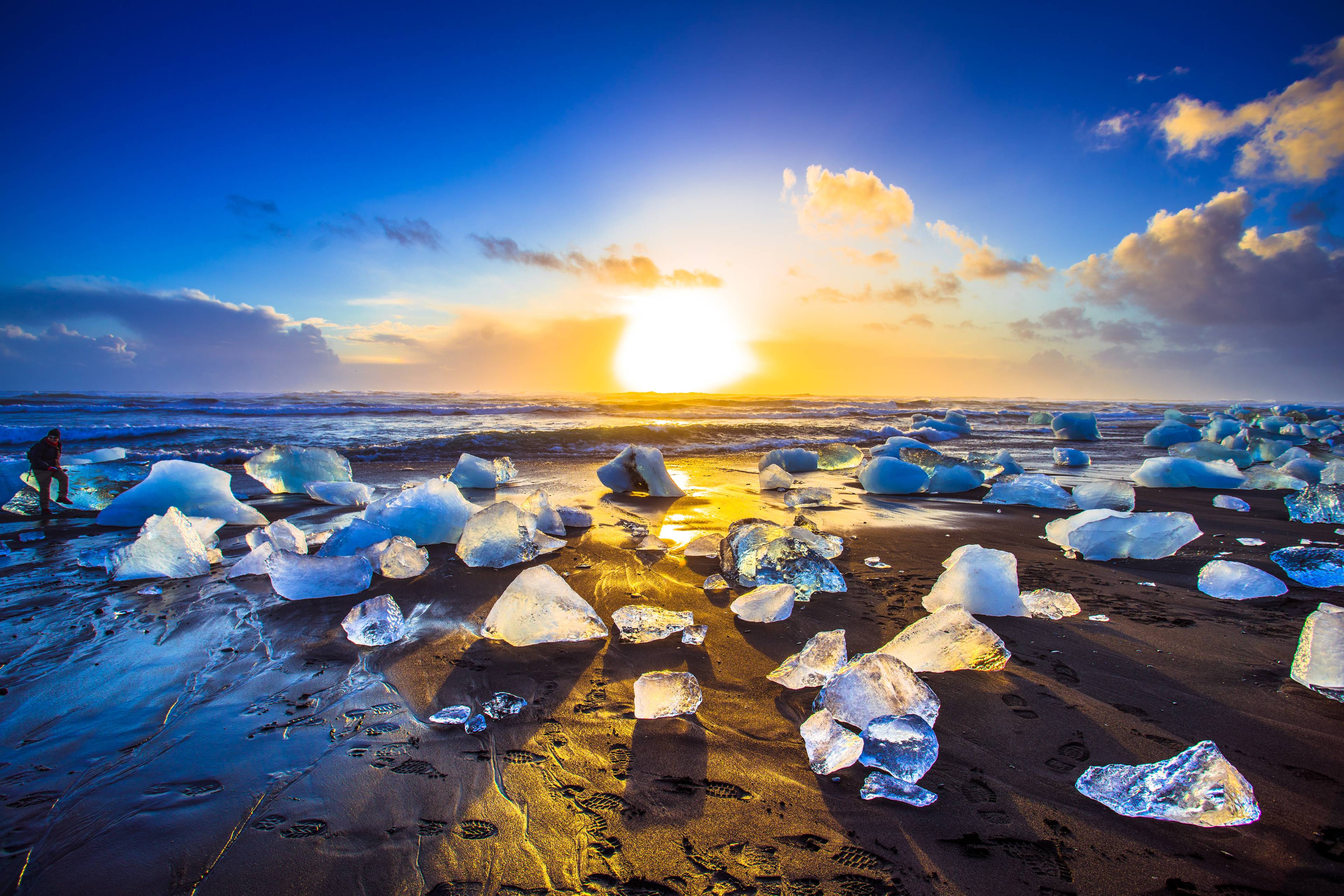 spiaggia dei diamanti islanda