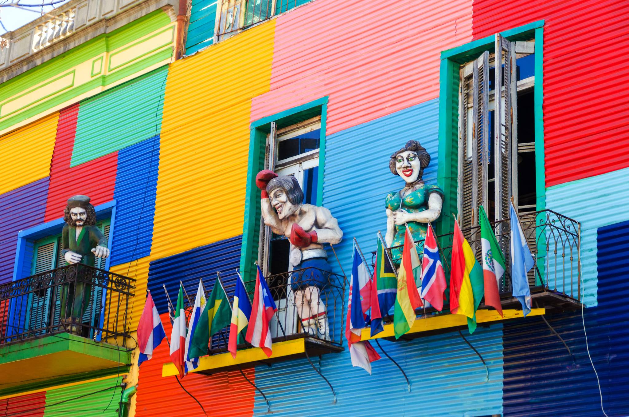 case colorate la boca buenos aires argentina