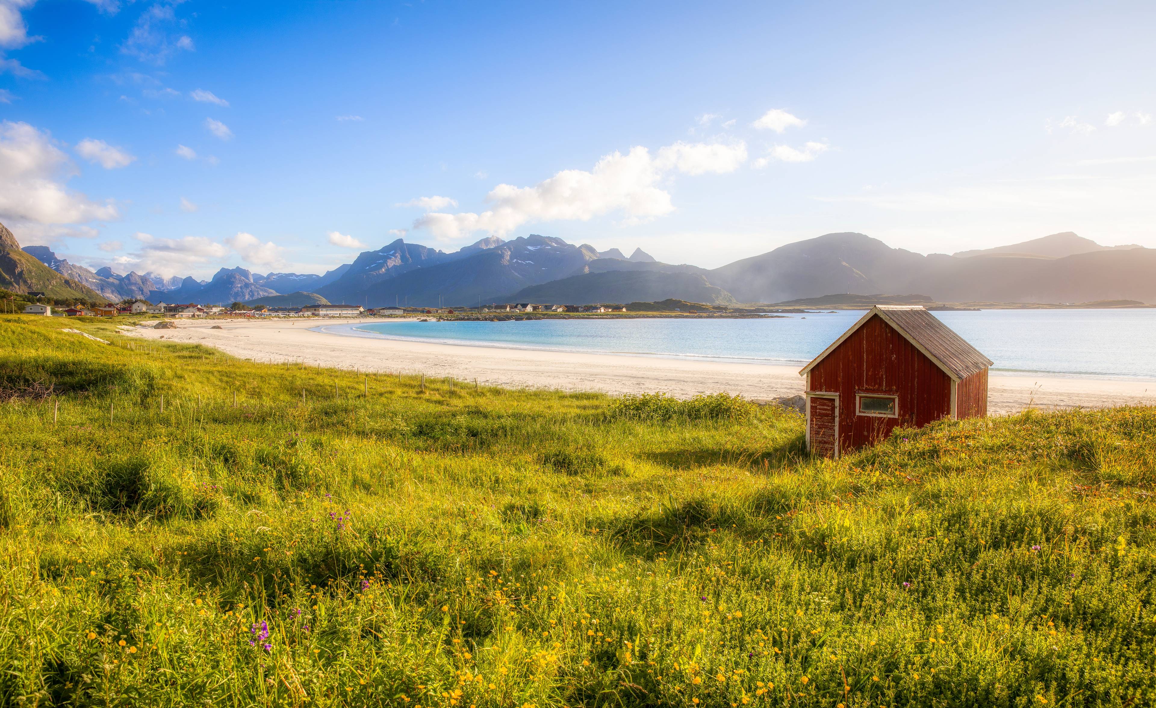 spiaggia di ramberg lofoten norvegia