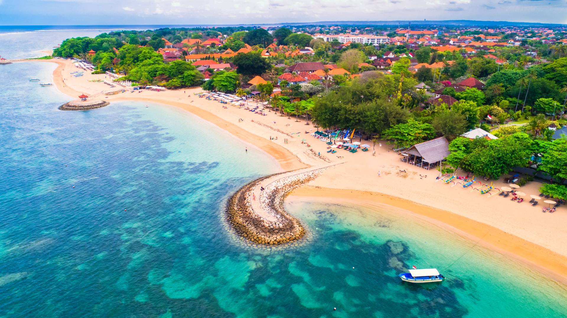 stretch of beach