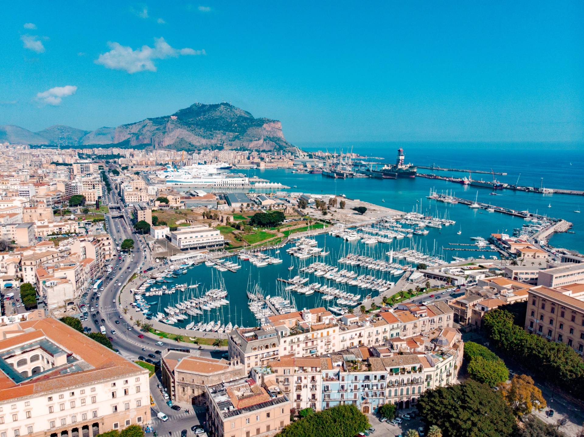 aerial view of Palermo