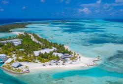 resort su un isola alle maldive