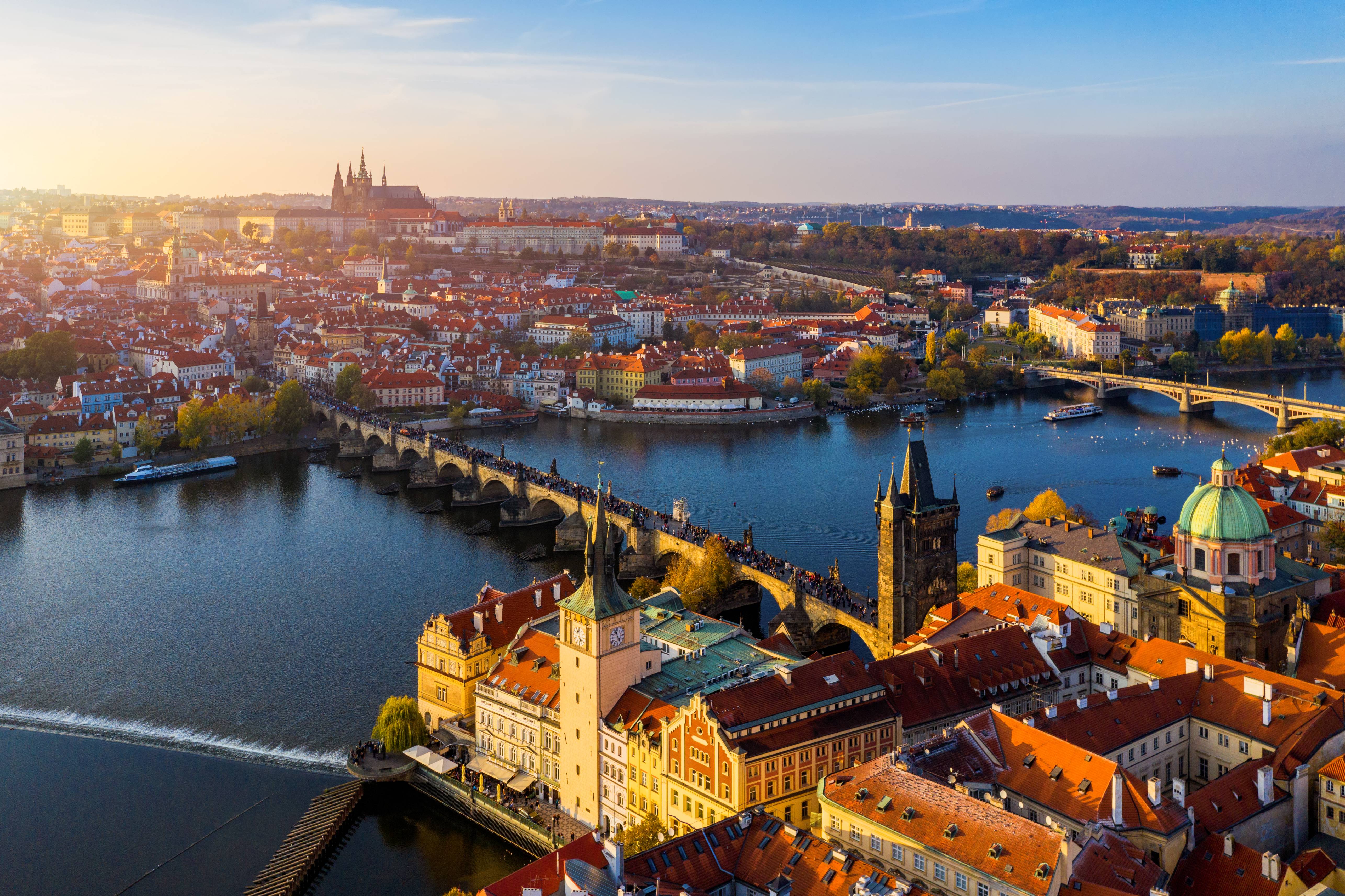 praga al tramonto