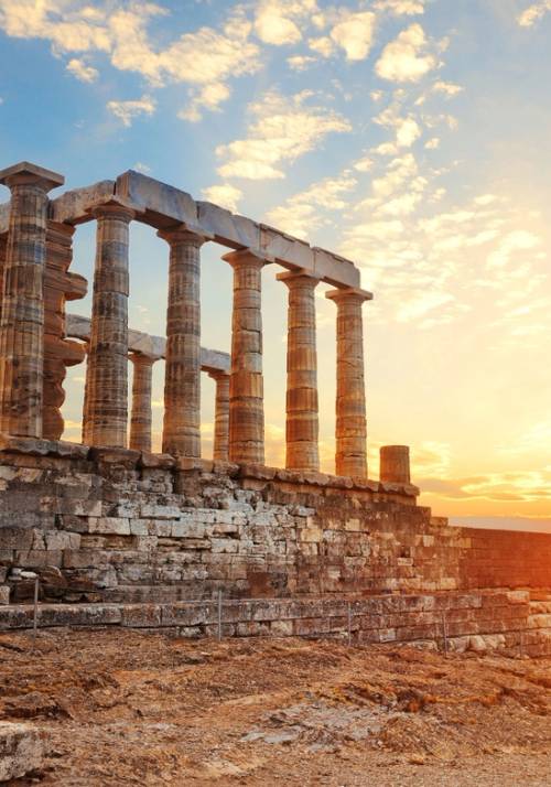 Partenone Acropoli di Atene al tramonto