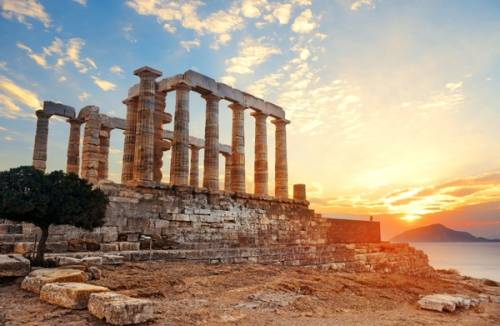Partenone Acropoli di Atene al tramonto